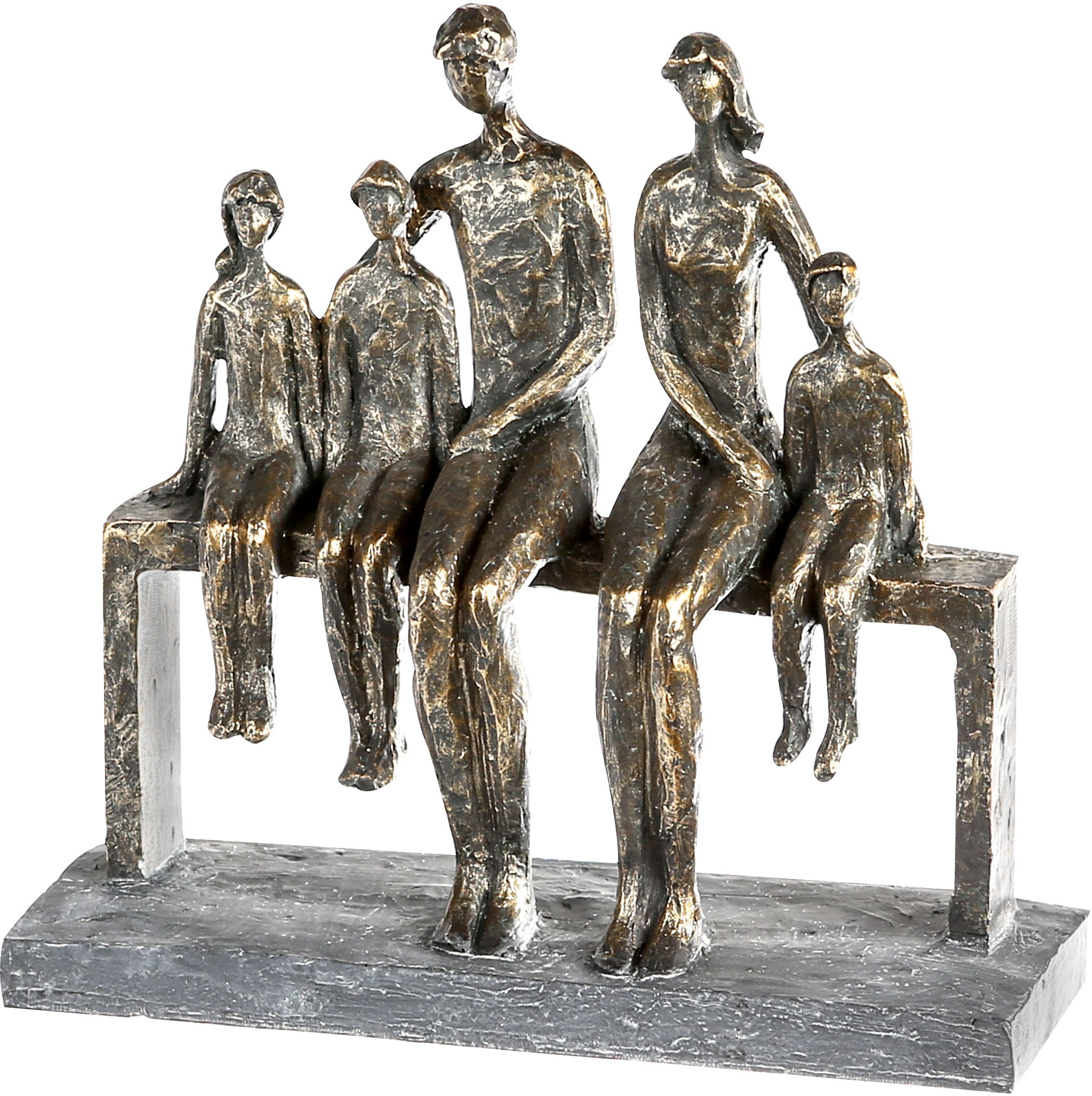 mit Dekofigur Dekoobjekt, We family, bestellen Höhe »Skulptur BAUR are Wohnzimmer by | bronzefarben/grau«, Gilde Familie, cm, Spruchanhänger, Casablanca 26