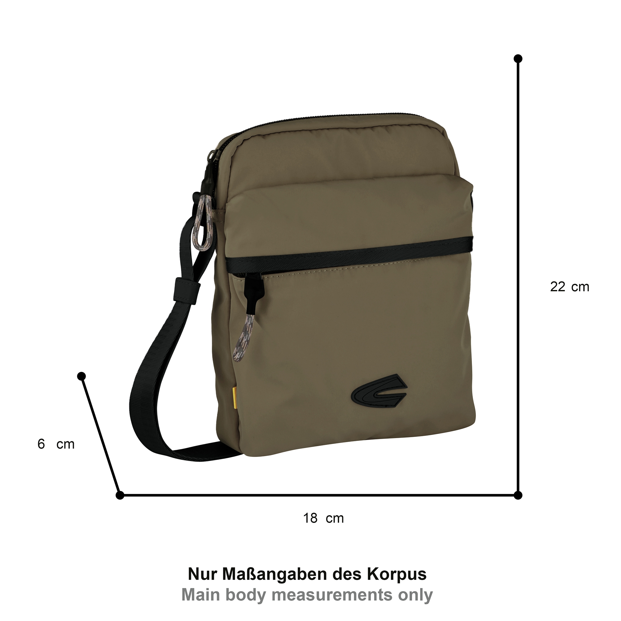 camel active »Terra« aus recyceltem Nylon und voluminös aufgesetzten Taschen