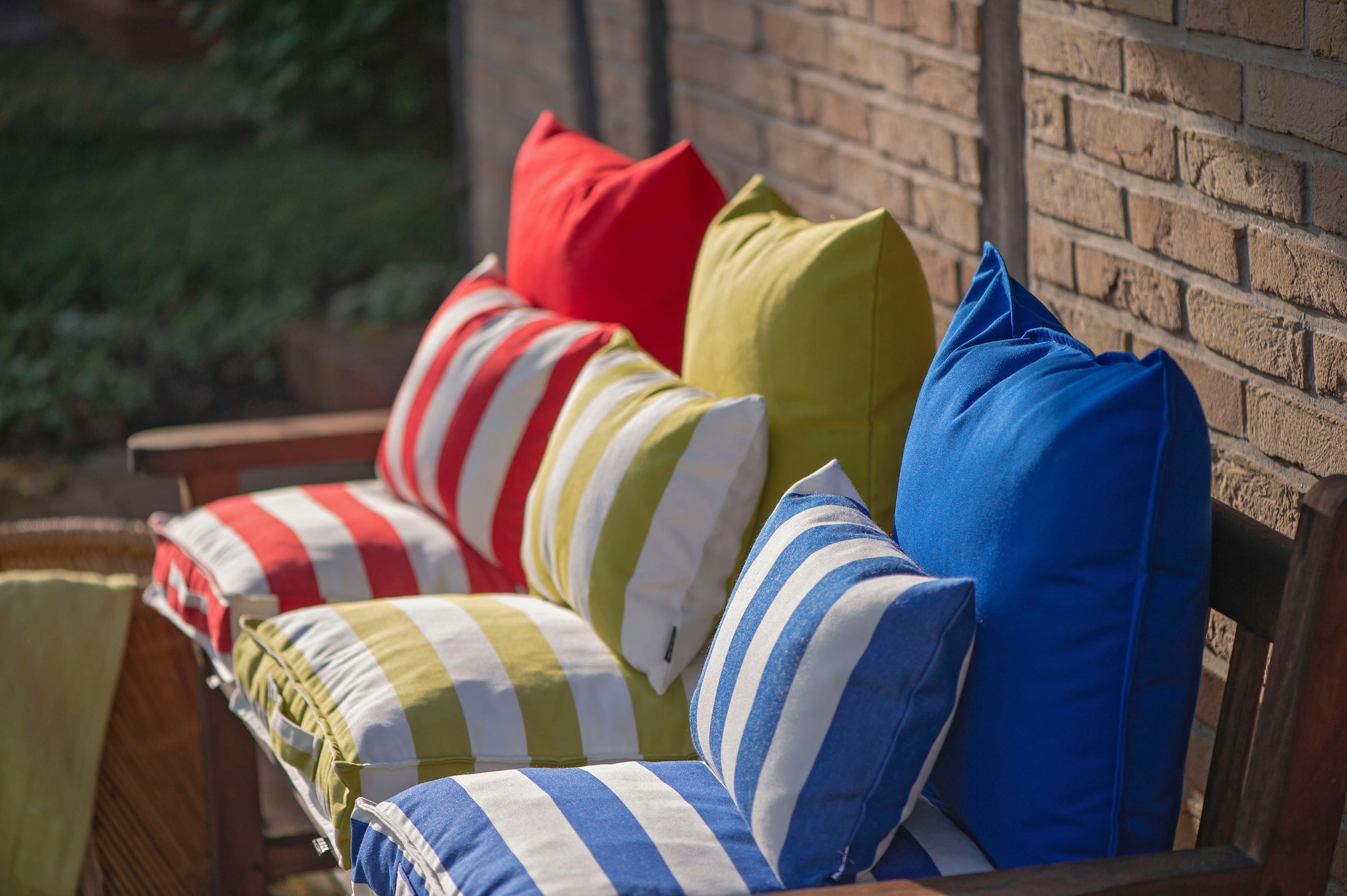 H.O.C.K. Dekokissen »Classic Streifen Outdoor« Kissenhülle mit Füllung, 1 Stück, wasserabweisend