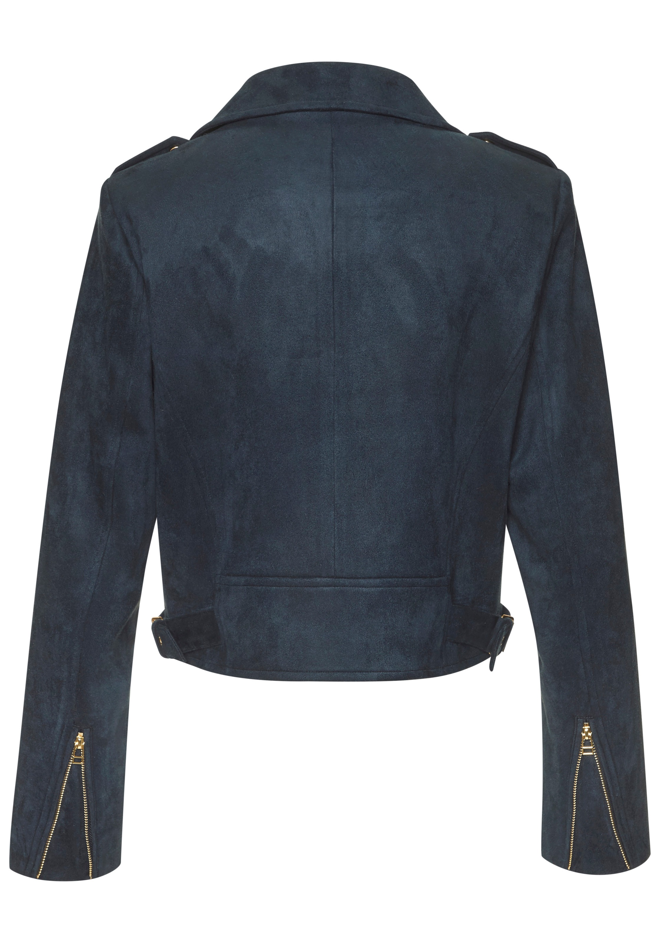 LASCANA Bikerjacke, in Veloursleder-Optik