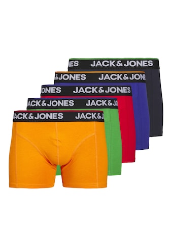 Boxershorts »JACTOPLINE SOLID TRUNKS 5 PACK BOX«, (Packung, 5 St.)