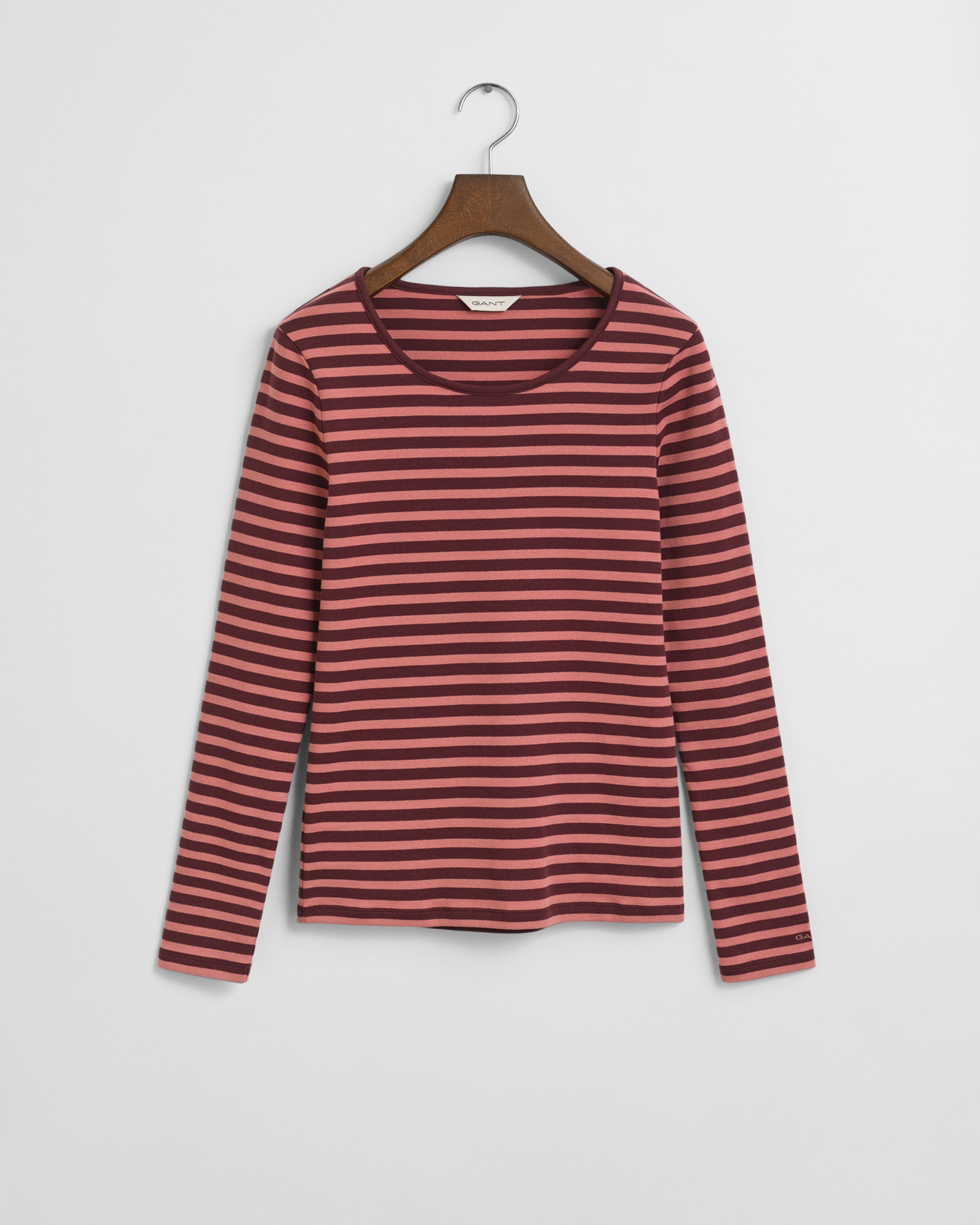 Gant Langarmshirt »SLIM STRIPED 1X1 RIBBED LS T-SHIRT«