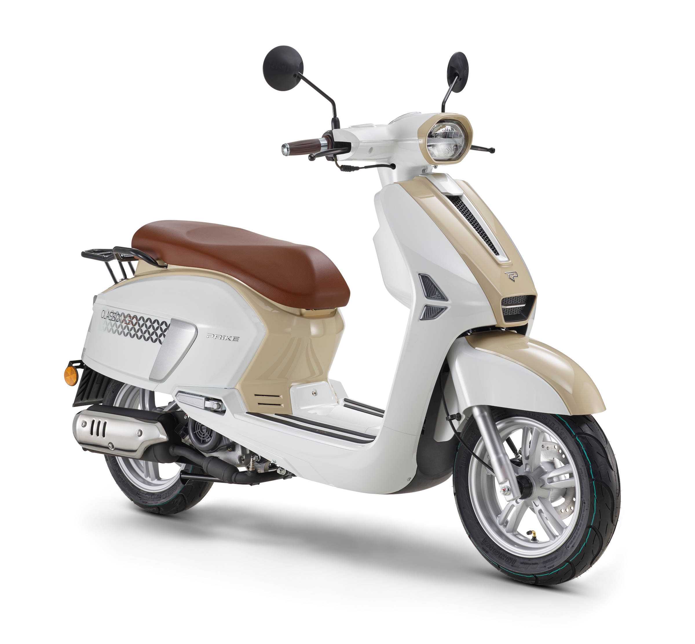 PRIKE Motorroller »Classic Roller VL50, (45km/h), 50 ccm« 50 cm³ 45 km/h Euro 5 3,12 Kraftstoffeinspritzung (EFI), Lenkerschloss, Staufach, Scooter, LED