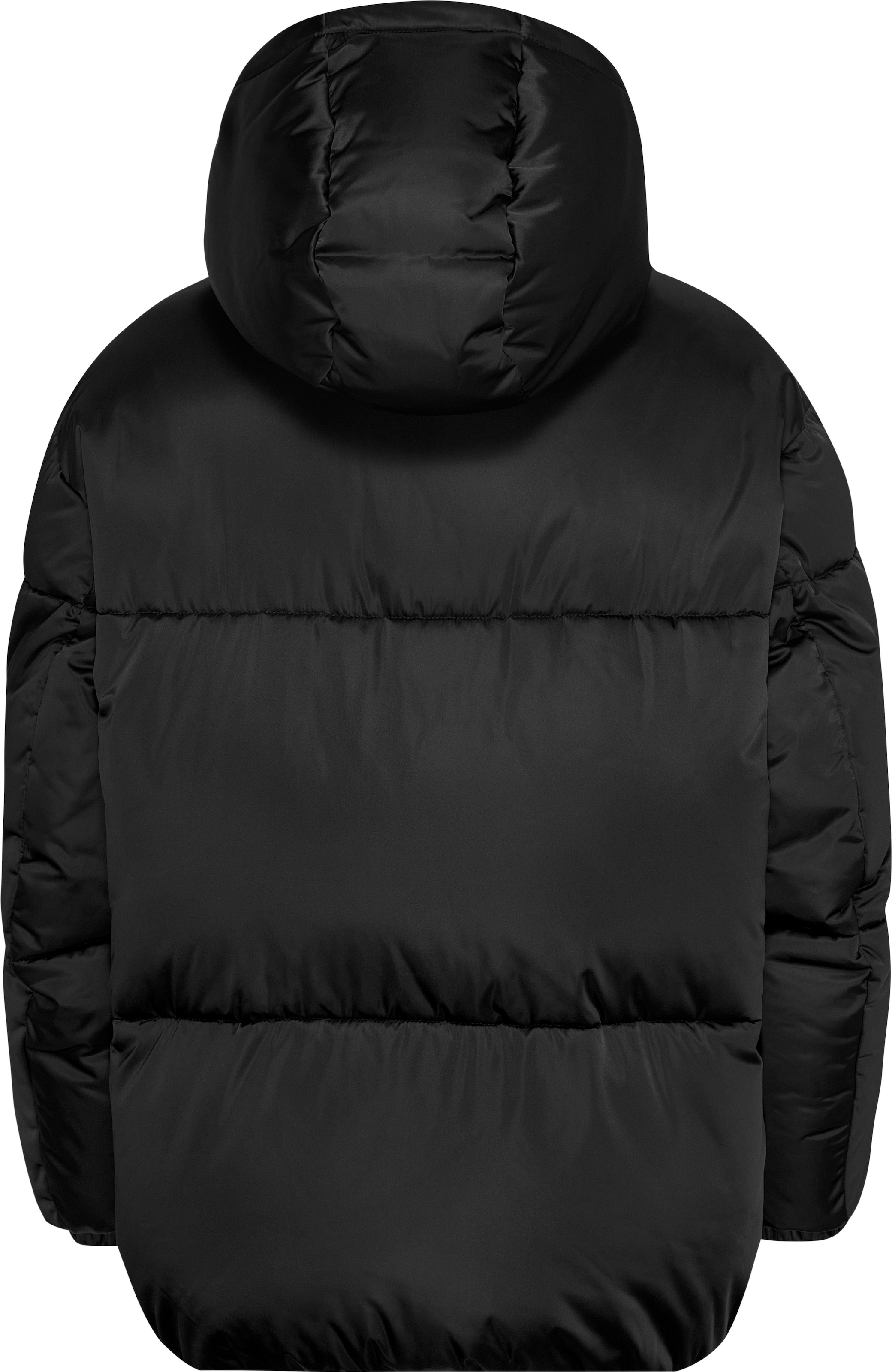 Tommy Jeans Steppjacke »TJW OVR SATIN PUFFER«, mit Kapuze, mit Tommy Jeans Markenlabel
