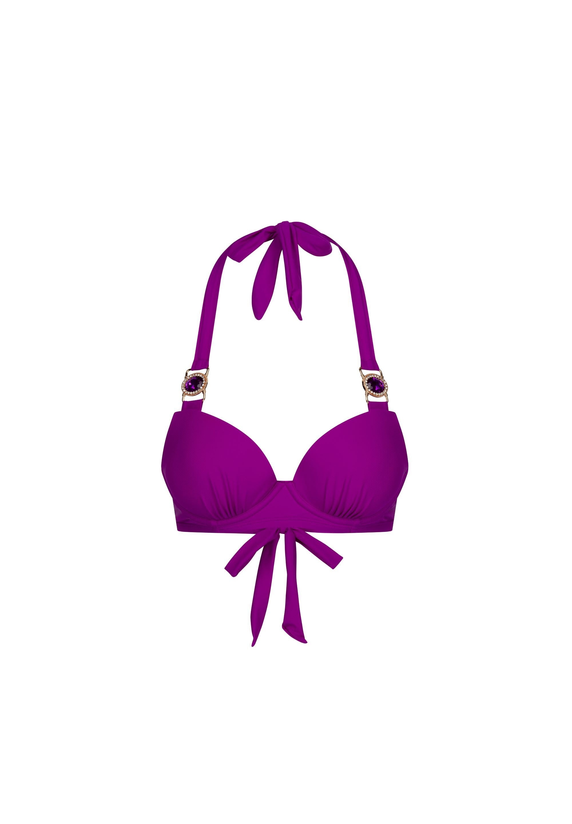 Moda Minx Triangel-Bikini-Top »Amour«, (1 St.), mit funkelndem Steinbesatz