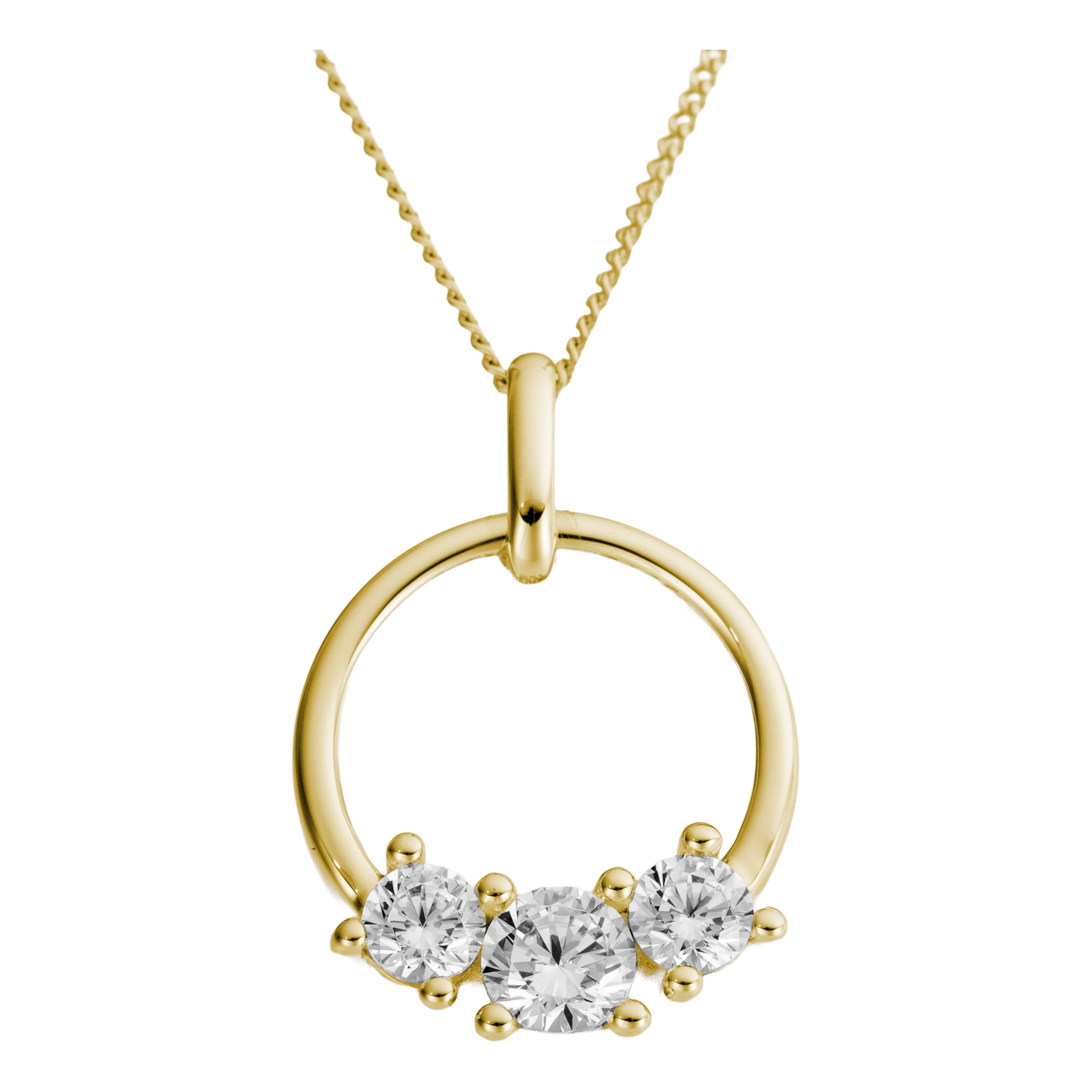 Firetti Kettenanhänger »Schmuck Geschenk Gold 333 Halsschmuck Anhänger Fantasie Lab Grown«  mit Brillanten