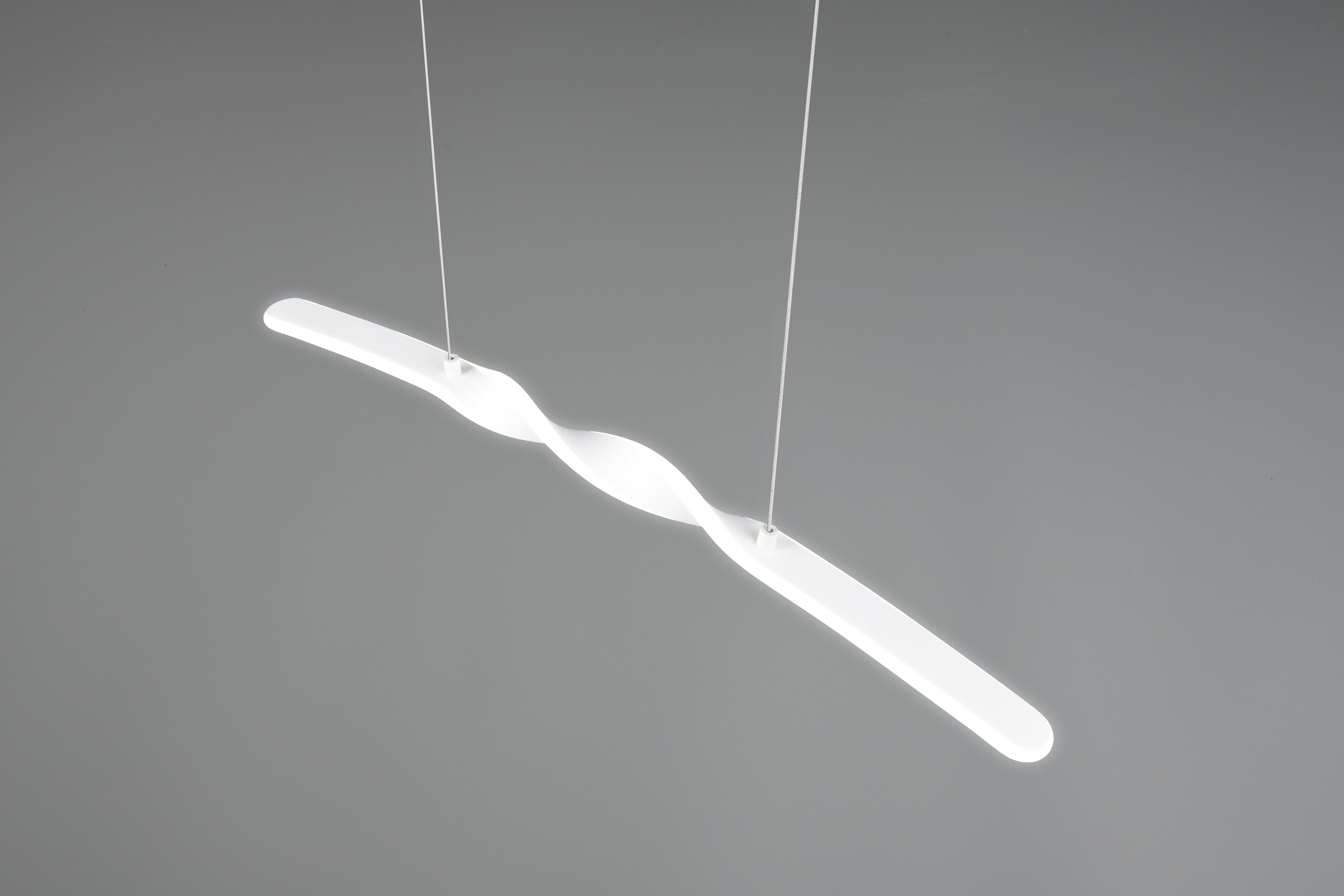 REALITY Leuchten LED Pendelleuchte »GINKO, Hängeleuchte LED 18W 2100 Lumen 4000K kaltweiß«, 1 flammig, Leuchtmittel LED-Board | LED fest integriert, Hängelampe Esszimmer, höhenverstellbar bis max 150cm, Breite 79 cm