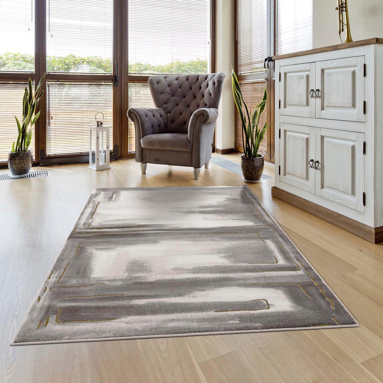 Carpet City Teppich "Noa 9261", rechteckig, Kurzflor, Modern, Weicher For, Pflegeleicht