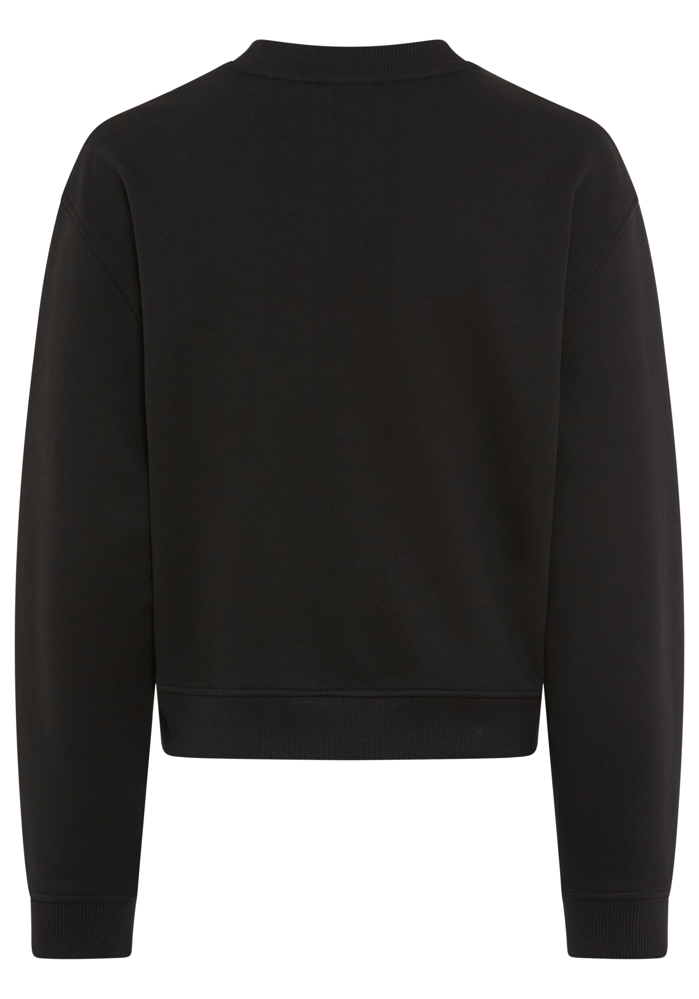 HUGO Blue Sweater "Delessa", Baumwoll-Terry mit Rundhals günstig online kaufen