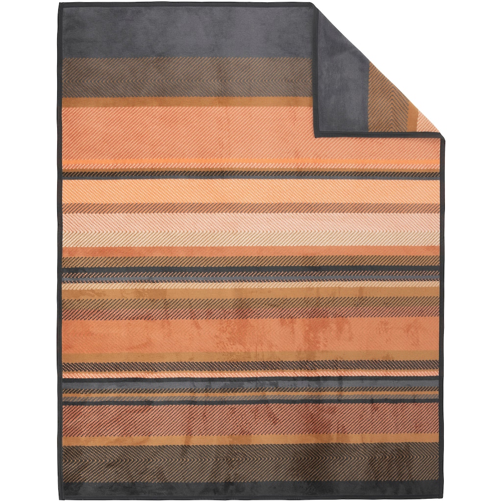 IBENA Wohndecke »Jacquard Decke Moca«, mit effektvollem Zick-Zack-Muster