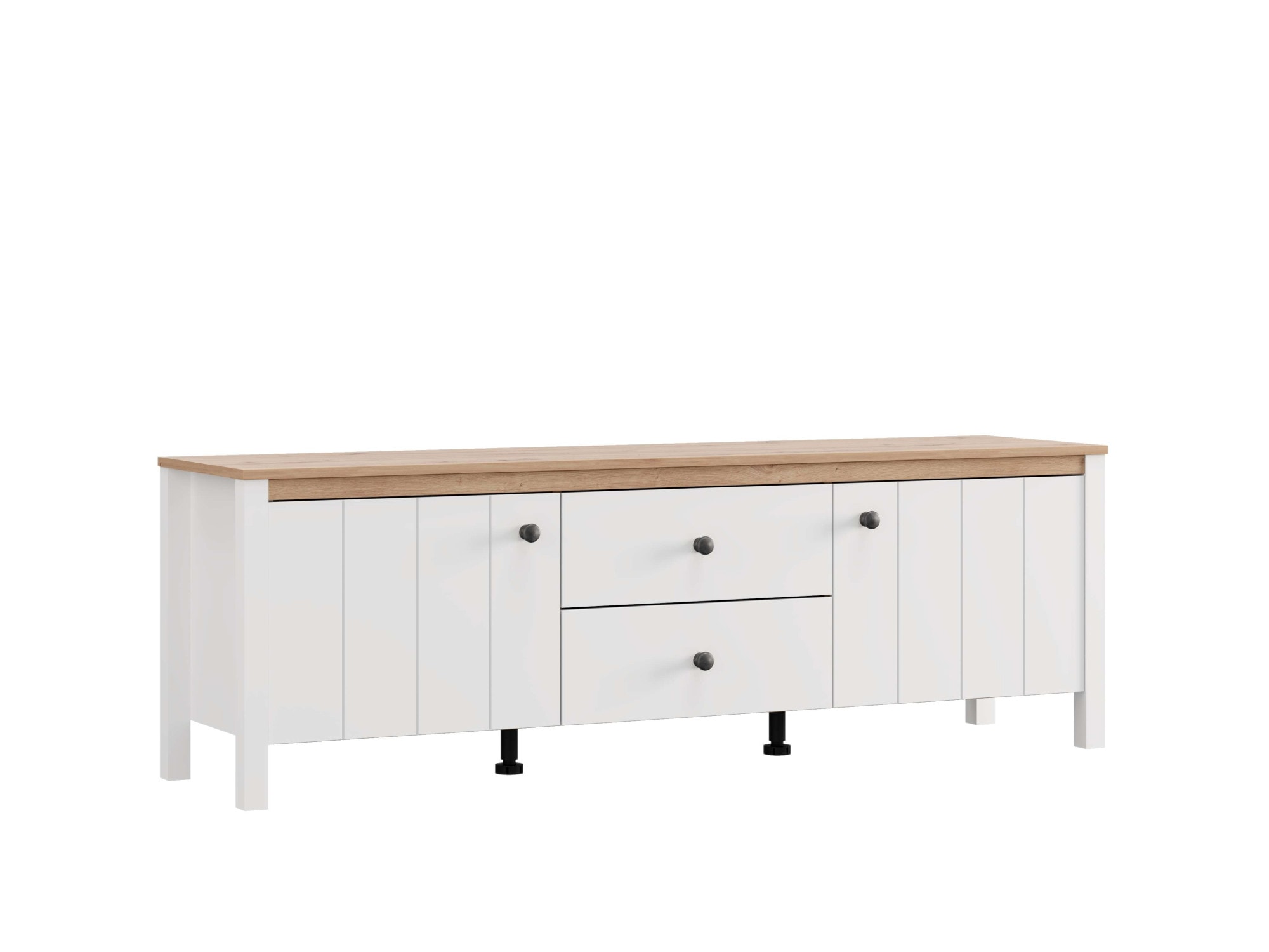 Home affaire Lowboard »BEDFORD, TV-Board, TV-Kommode, TV-Schrank, TV-Unterschrank, TV-Möbel« MDF-Profil 2D ummantelt, Hotstamping