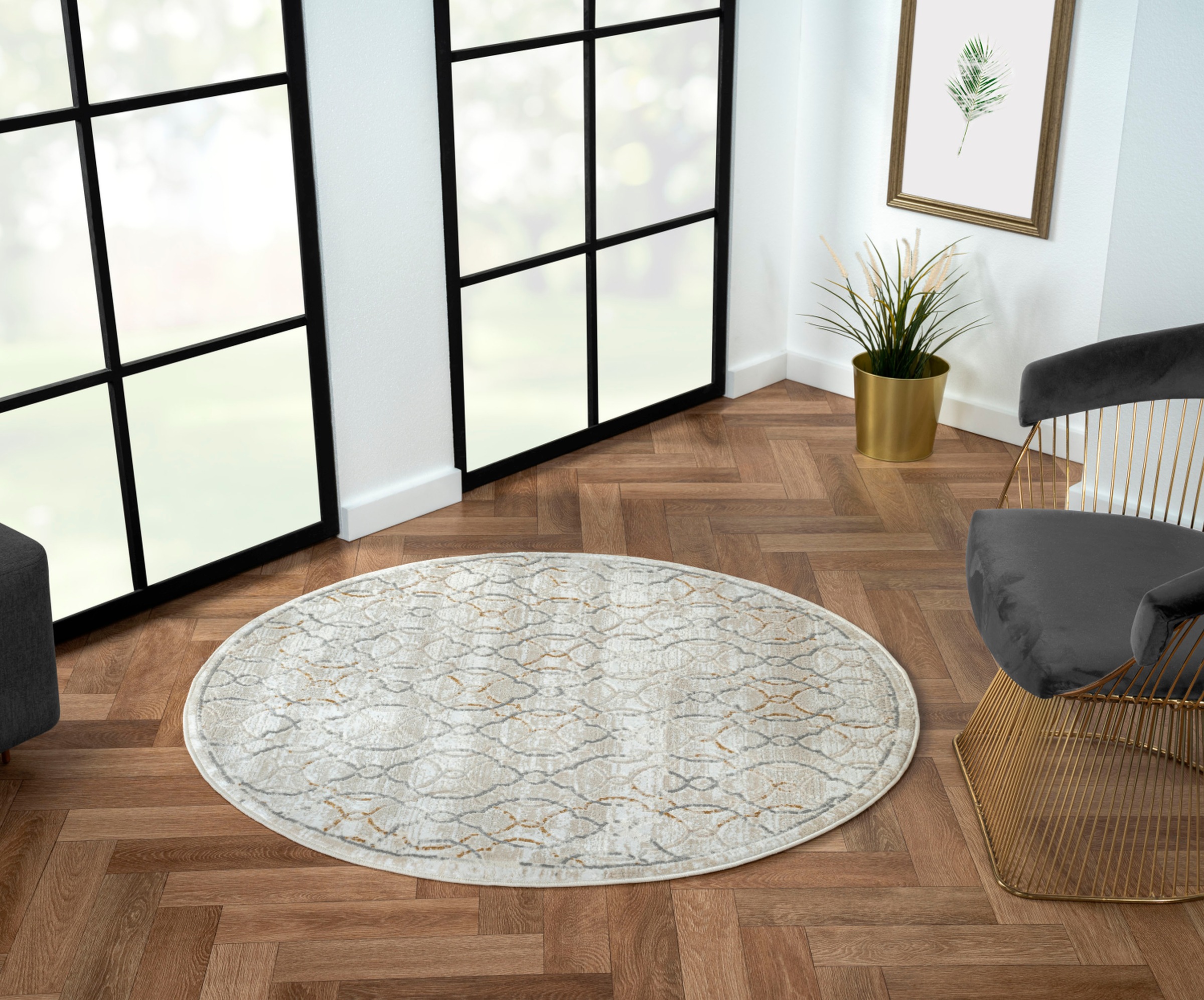 Myflair Möbel & Accessoires Teppich "My Floor, LAGERRÄUMUNG" rund 10 mm Höh günstig online kaufen