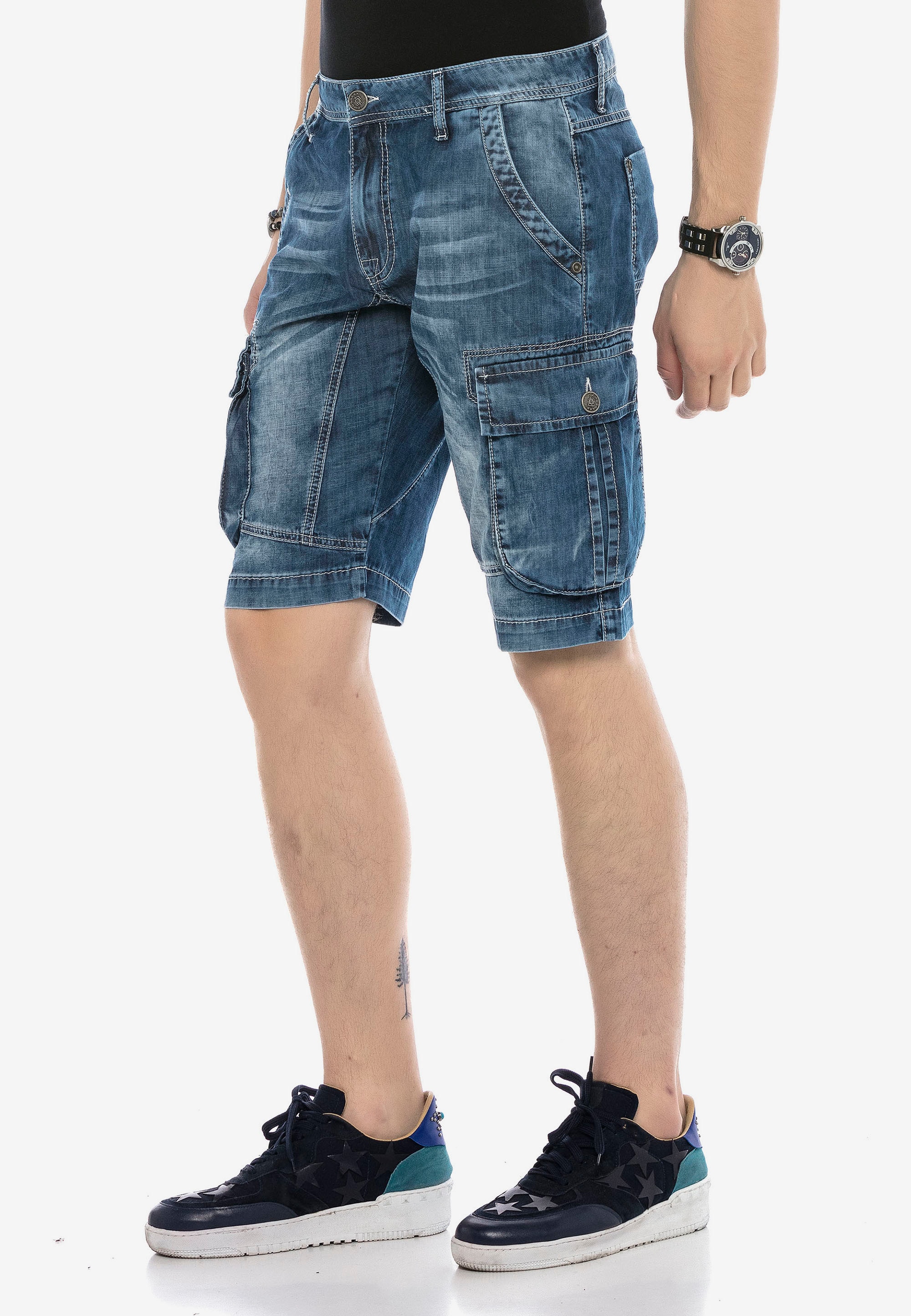 Cipo & Baxx Shorts, mit Cargotaschen