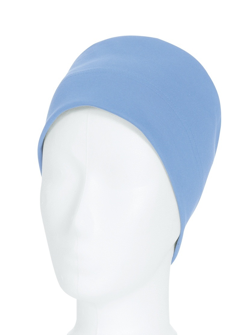 TRIGEMA Jungen Strickmütze "TRIGEMA Soft-Cap aus Viskose", blau, Kunstfaser, Mützen