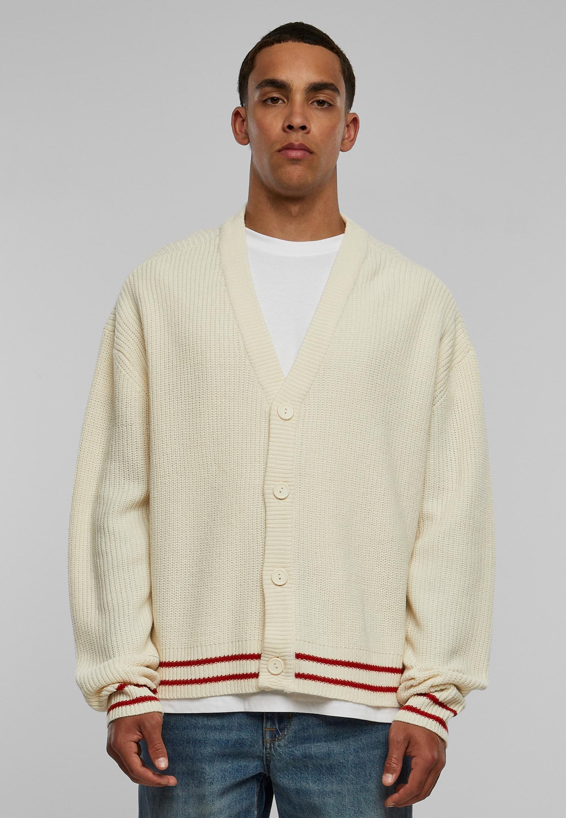URBAN CLASSICS Strickjacke »Urban Classics Herren Sporty Boxy Cardigan«