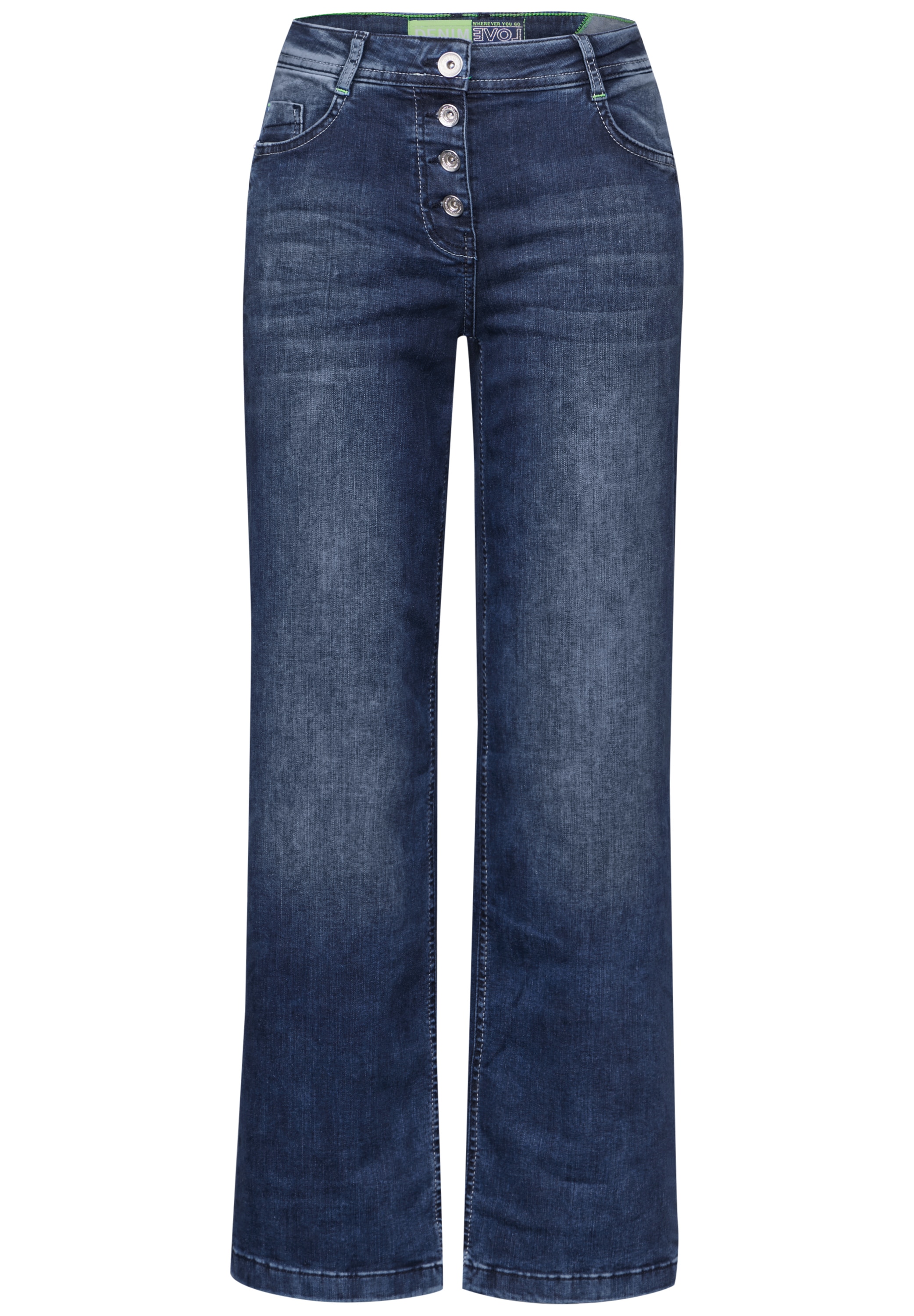 Cecil Loose-fit-Jeans, mit Knopfleiste