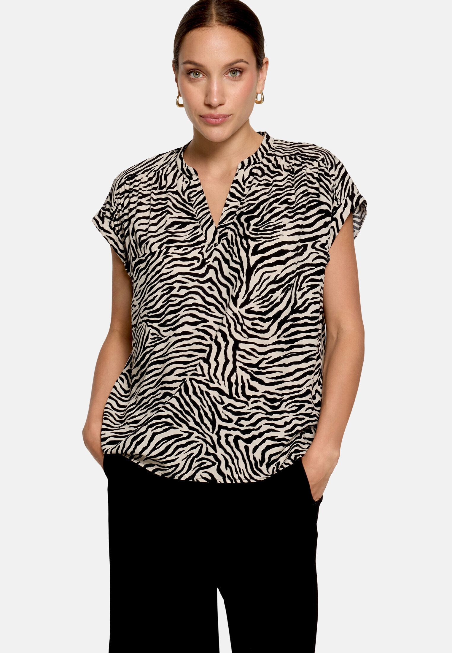 Zero Schlupfbluse »Damen mit Animalprint«