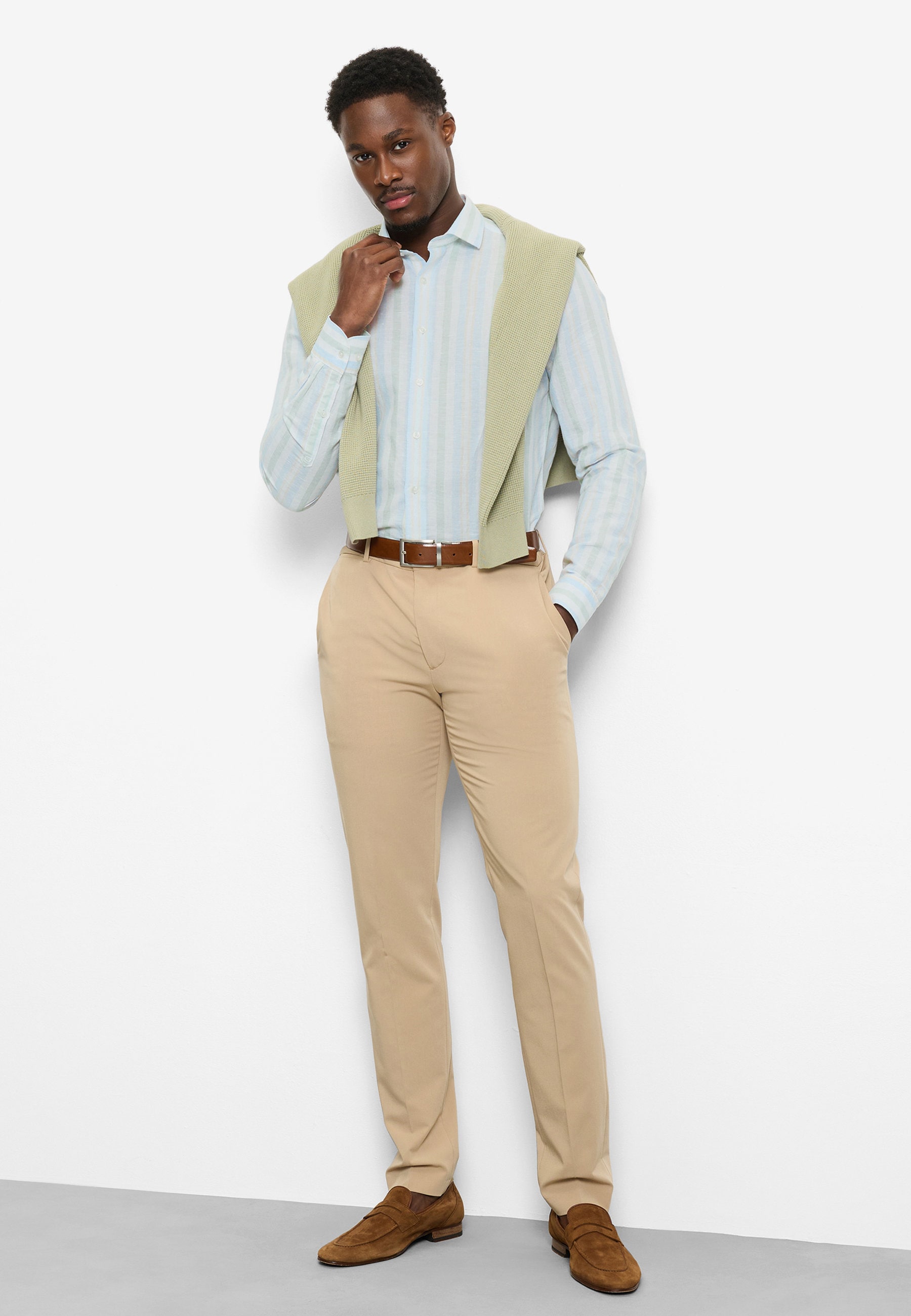 OLYMP Businesshemd »OLYMP Level Five garment washed, Body Fit, Kent«