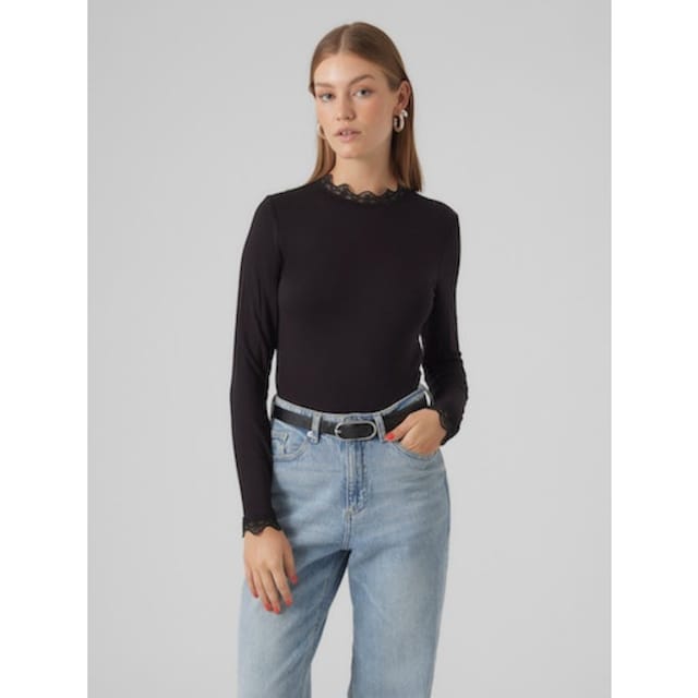 Vero Moda Stehkragenshirt »VMROSA LS HIGHNECK TOP JRS NOOS« für bestellen |  BAUR