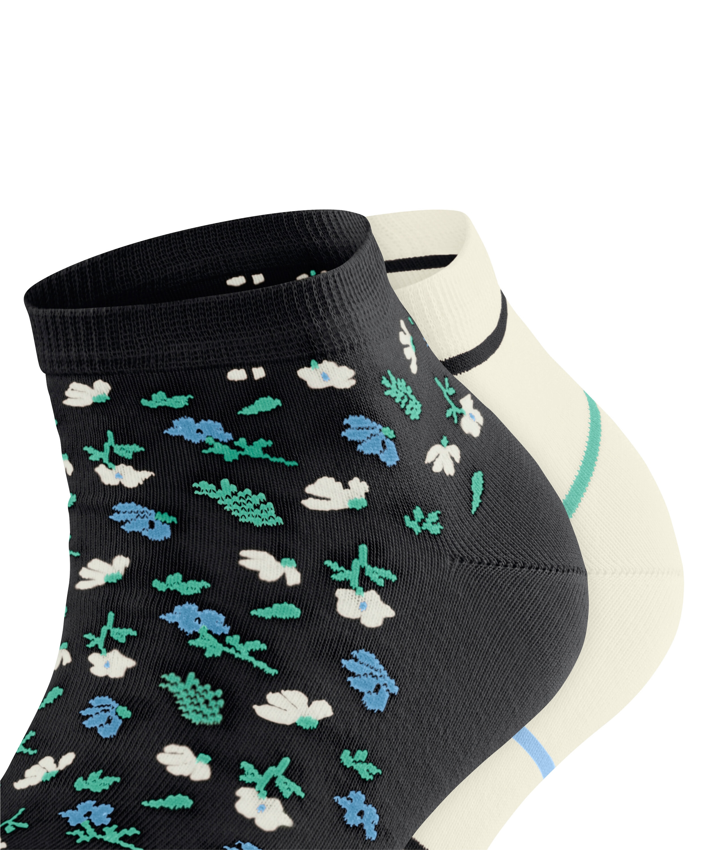 Esprit Sneakersocken »Flowers & Stripes 2-Pack« 2 Stk. tlg.