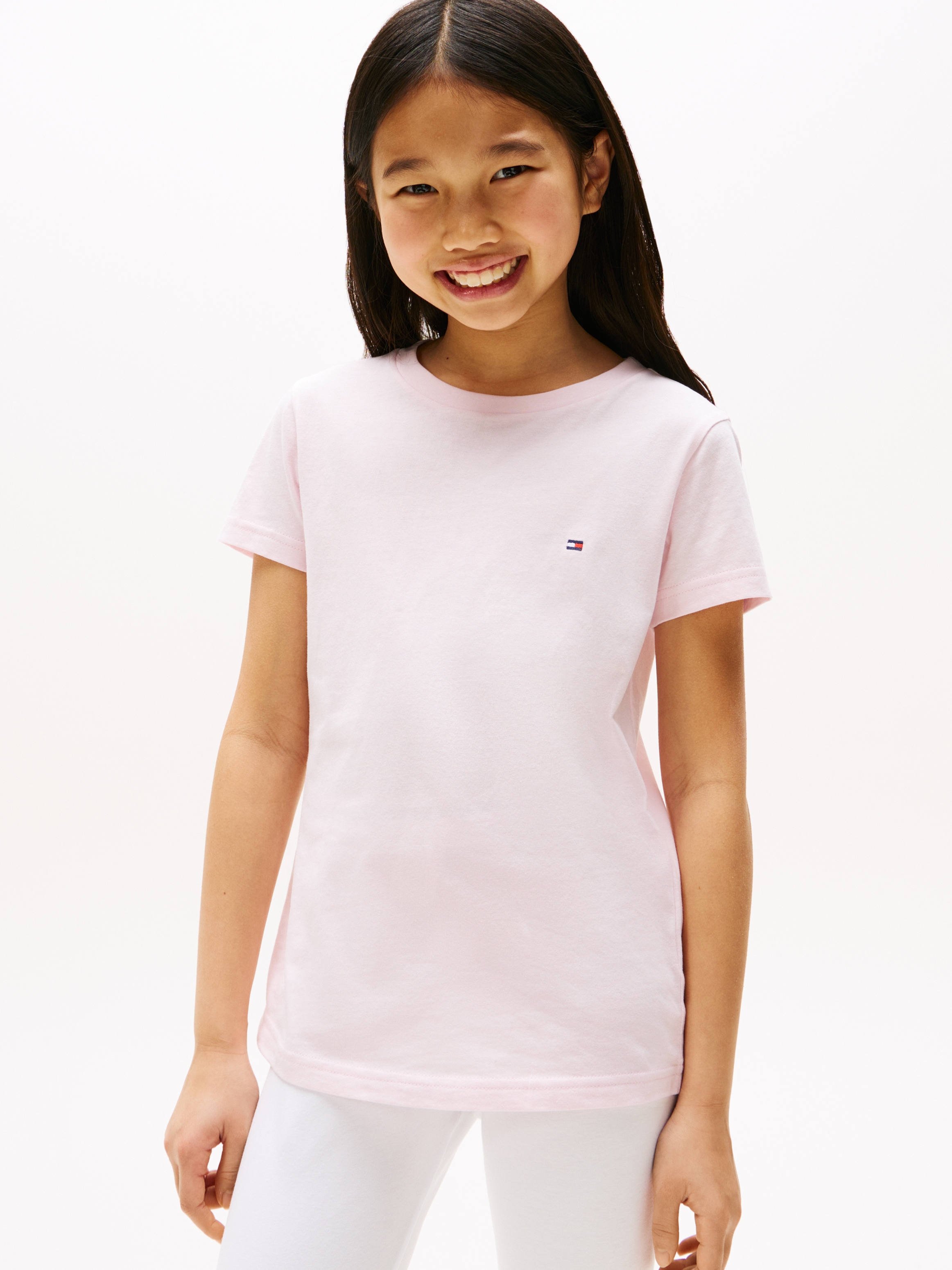 Tommy Hilfiger Underwear T-Shirt "2P CN TEE mit Stickerei und Rundhals im 2er-Pack" Packung, 2er-Pack, 2 Stk. unifarben, casual, regular fit, Baumwolle, Rundhals