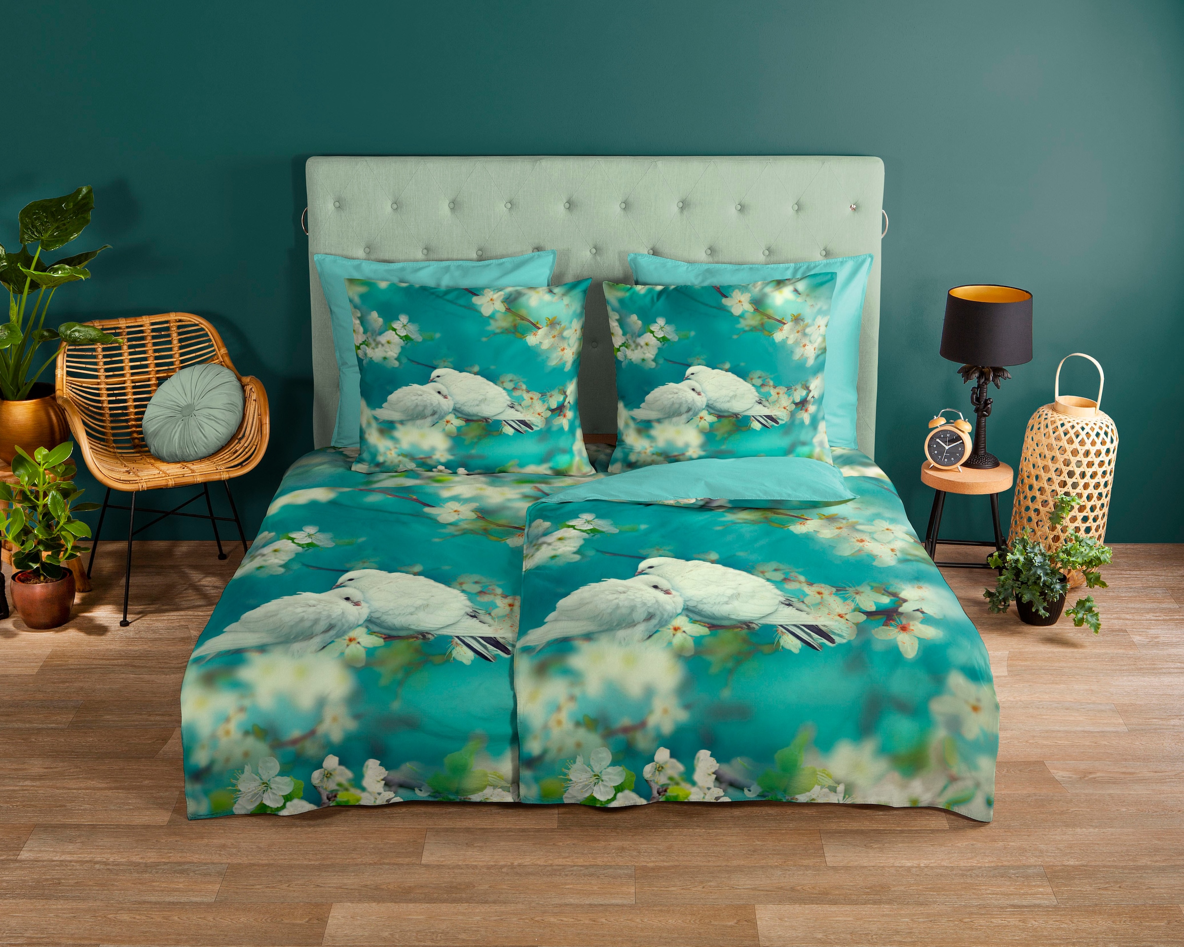 good morning Wendebettwäsche "Loving" 2 Stk. tlg. 100% Baumwolle, 135x200, günstig online kaufen