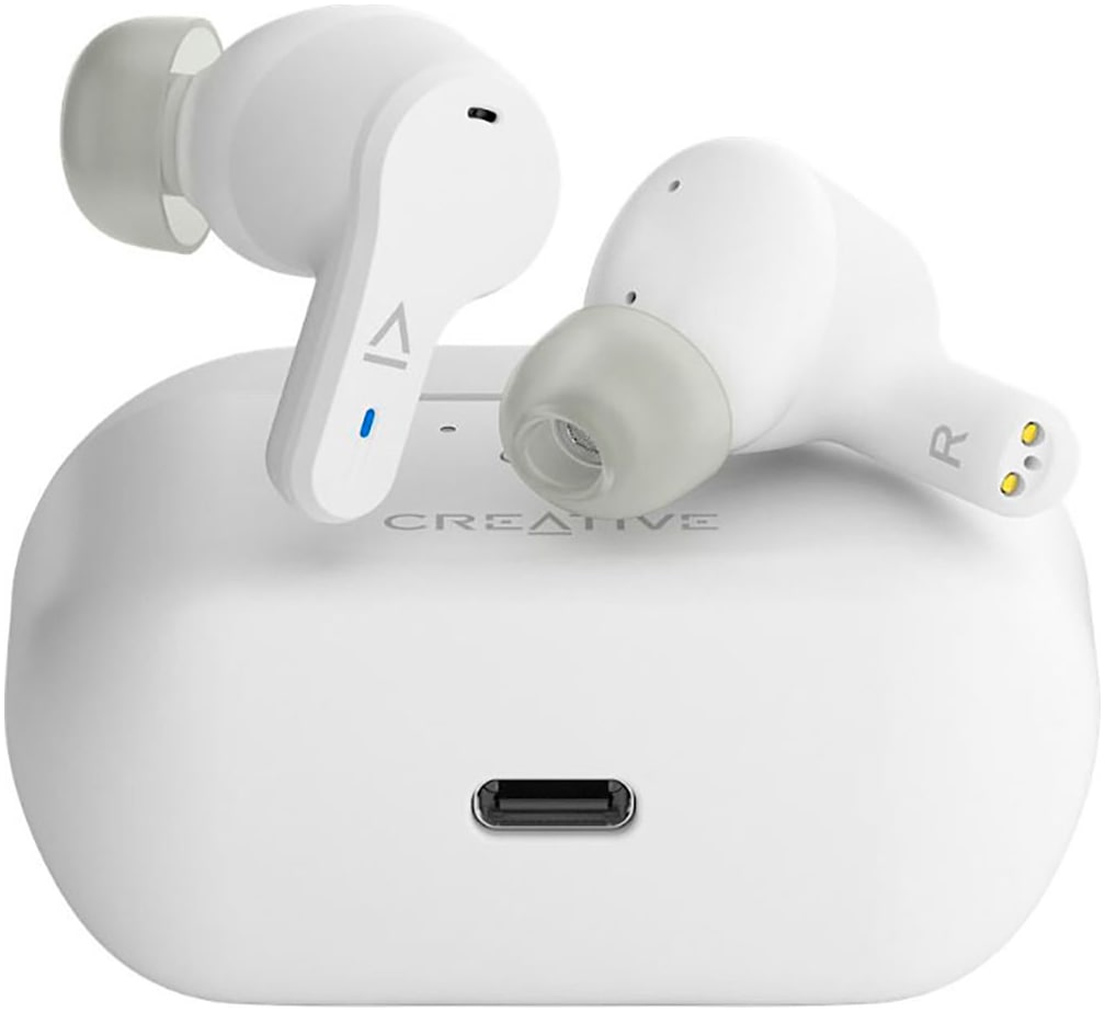 Creative wireless In-Ear-Kopfhörer »Zen Air Pro«, Bluetooth, Active Noise Cancelling (ANC)-LED Ladestandsanzeige-Sprachsteuerung-Transparenzmodus, Bluetooth 5.3