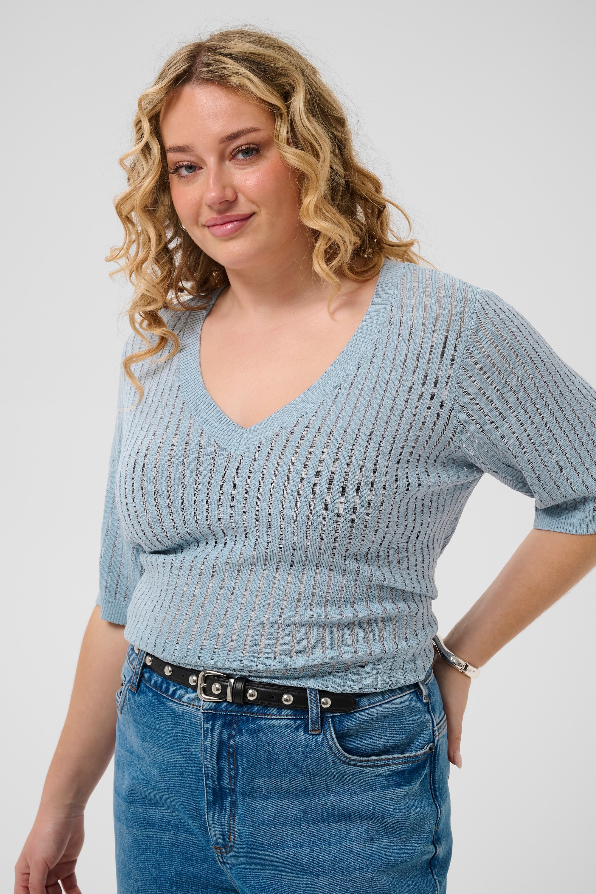 KAFFE Curve Strickpullover »Damen Strickpullover KCabeline«