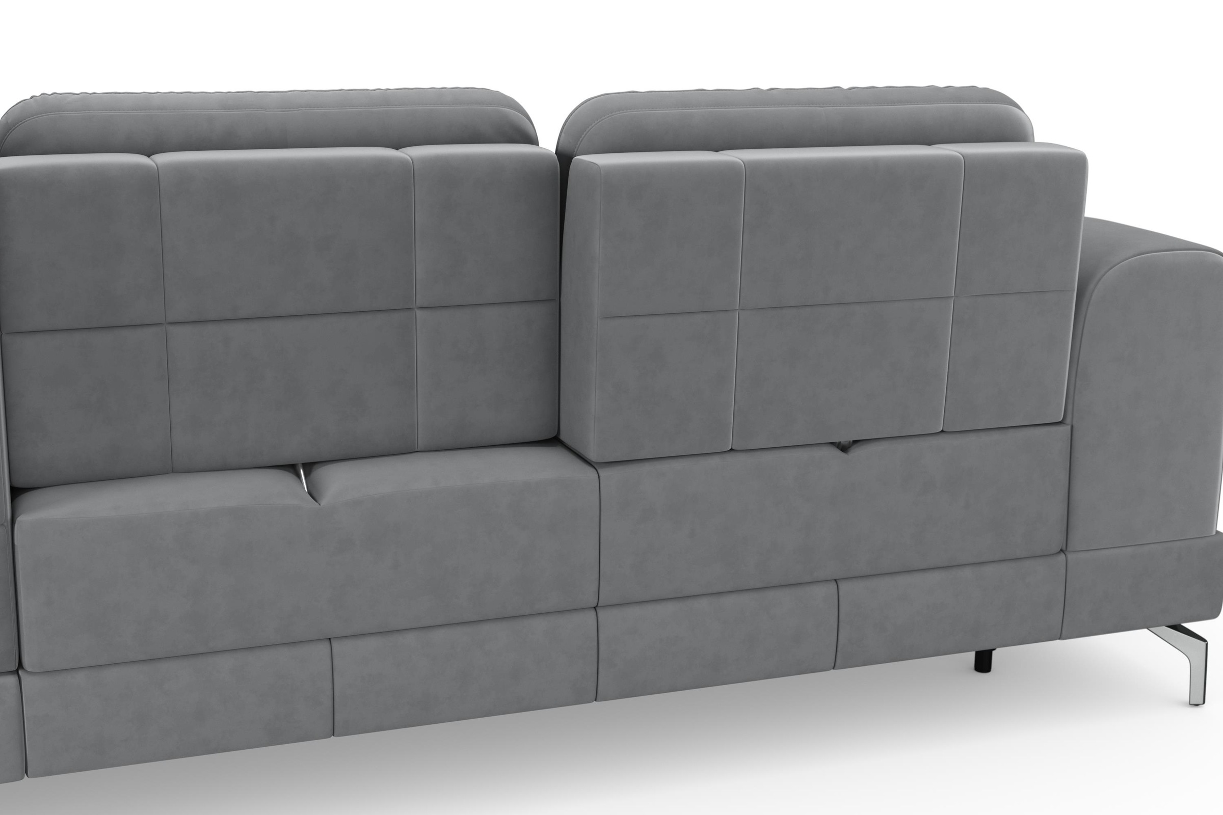 sit&more Ecksofa »Bendigo L-Form« inklusive Sitztiefenverstellung, Bodenfreiheit 12 cm, in 2 Fußfarben