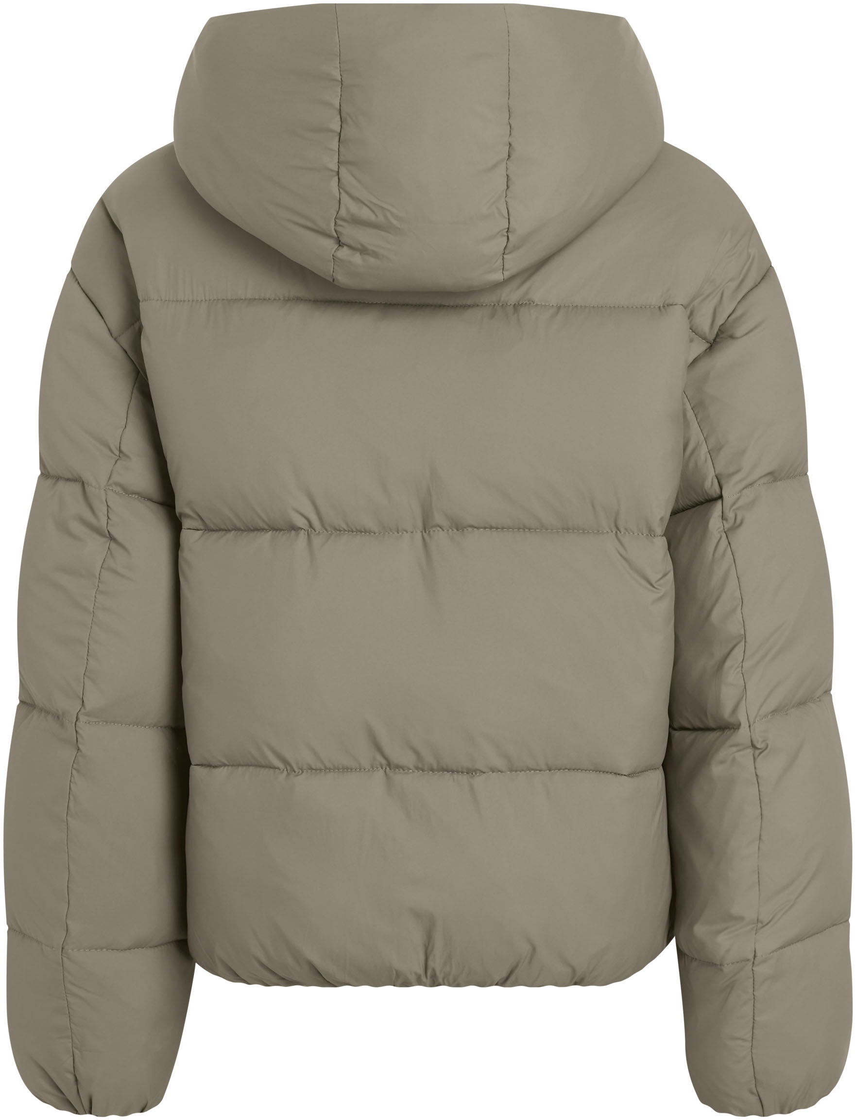 Calvin Klein Jeans Steppjacke »LOGO SHORT HOODED PUFFER«, mit Kapuze, mit Logoprägung