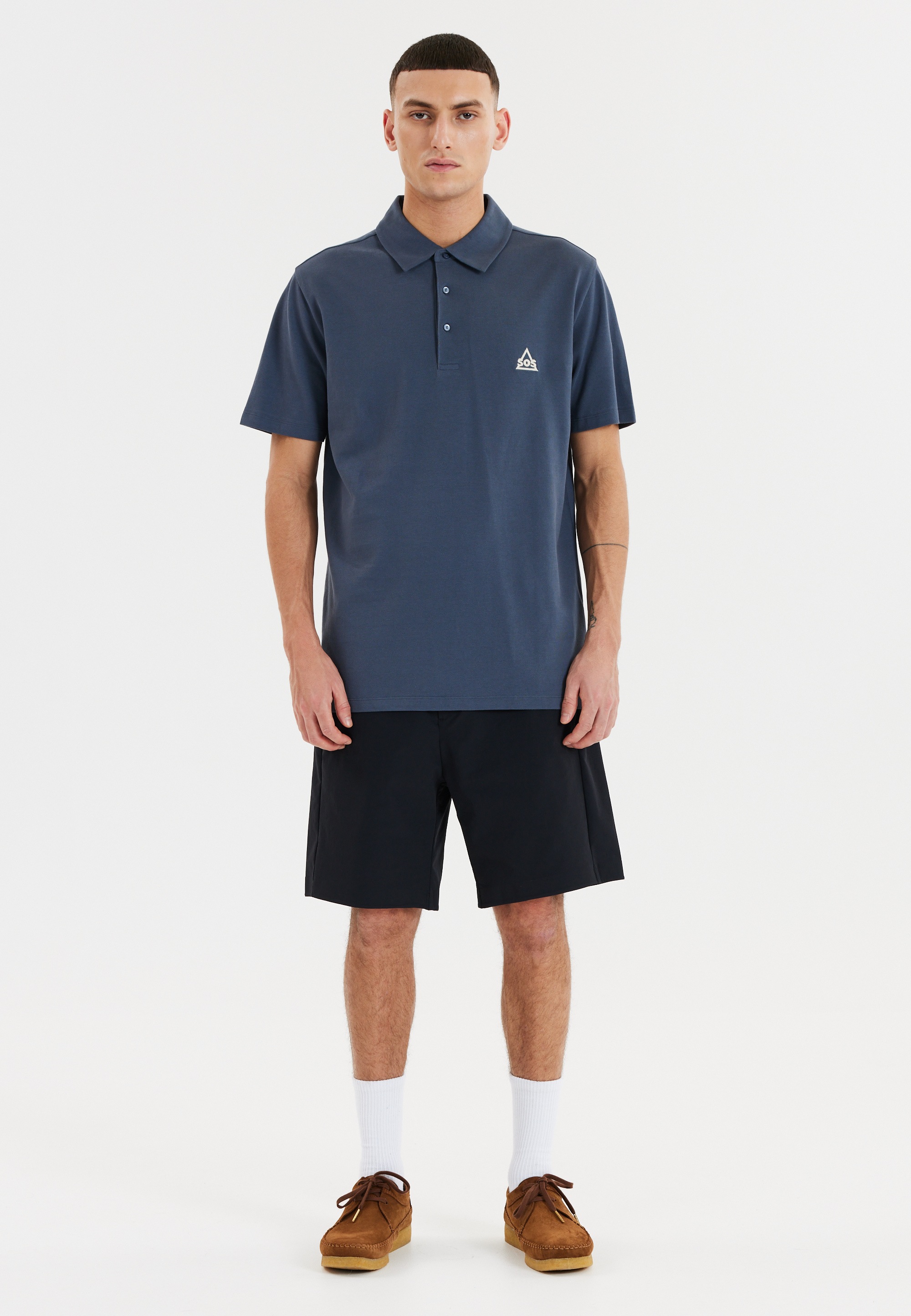 SOS Langarm-Poloshirt »Monviso«, in unwiderstehlich weicher Qualität