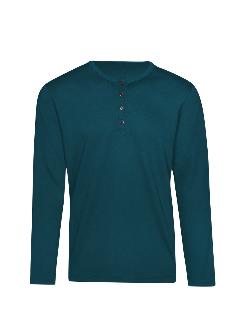 Trigema Longsleeve "TRIGEMA Langarmshirt mit Knopfleiste", (1 tlg.) günstig online kaufen