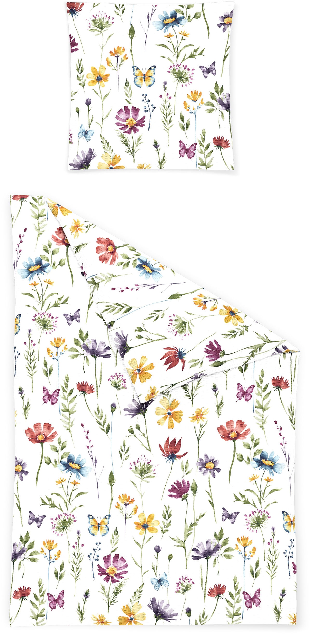 BIERBAUM Bettwäsche "4108" 2 Stk. Seersucker, 100 % Baumwolle, pflegeleicht günstig online kaufen