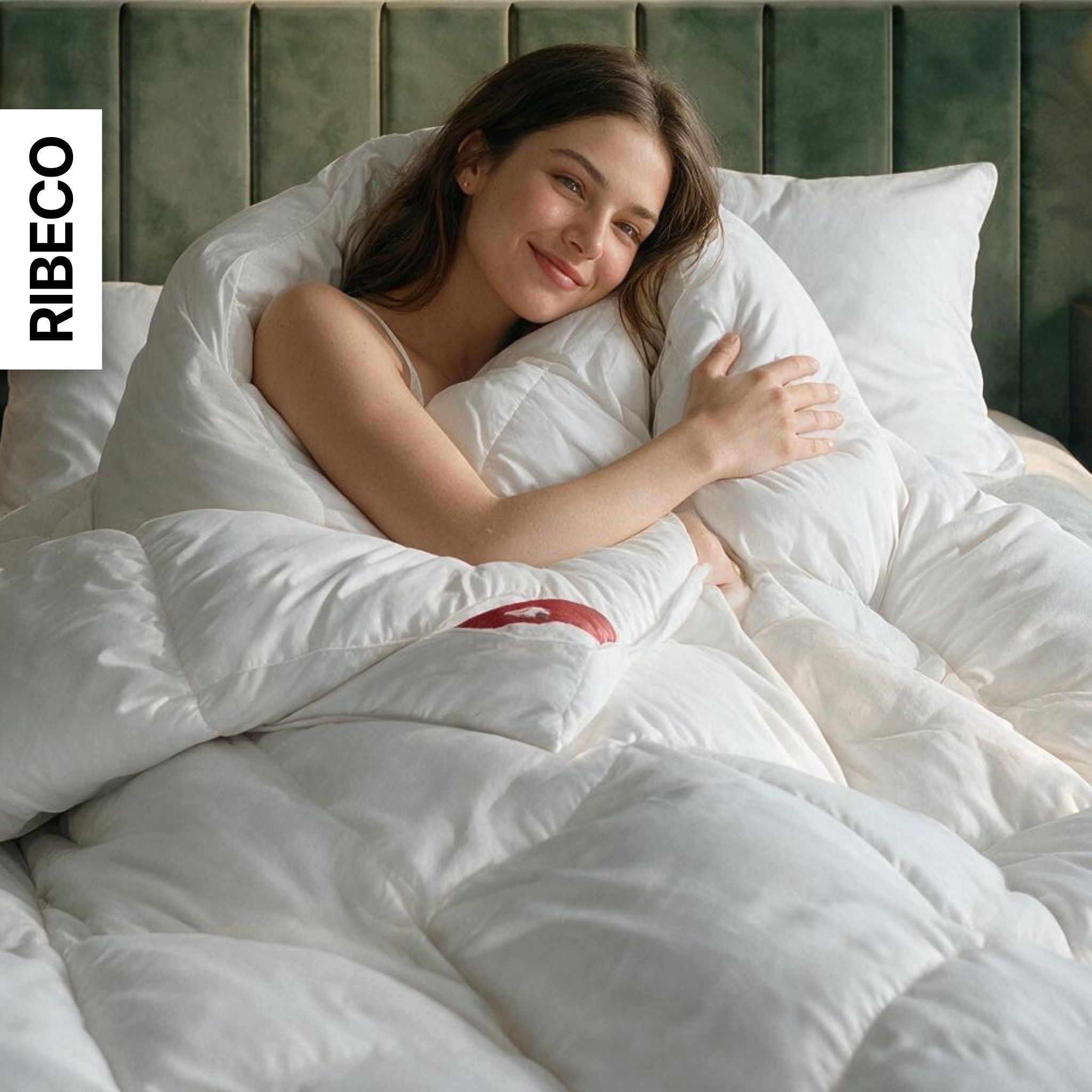 RIBECO Daunenbettdecke »Bettdecke in 135x200 und 155x220cm Topseller,« extrawarm Füllung 80Daunen20Federn 1 Stk. tlg. Daunen und Federn, Made in Germany, mit gratis 80x80 cm Kissen