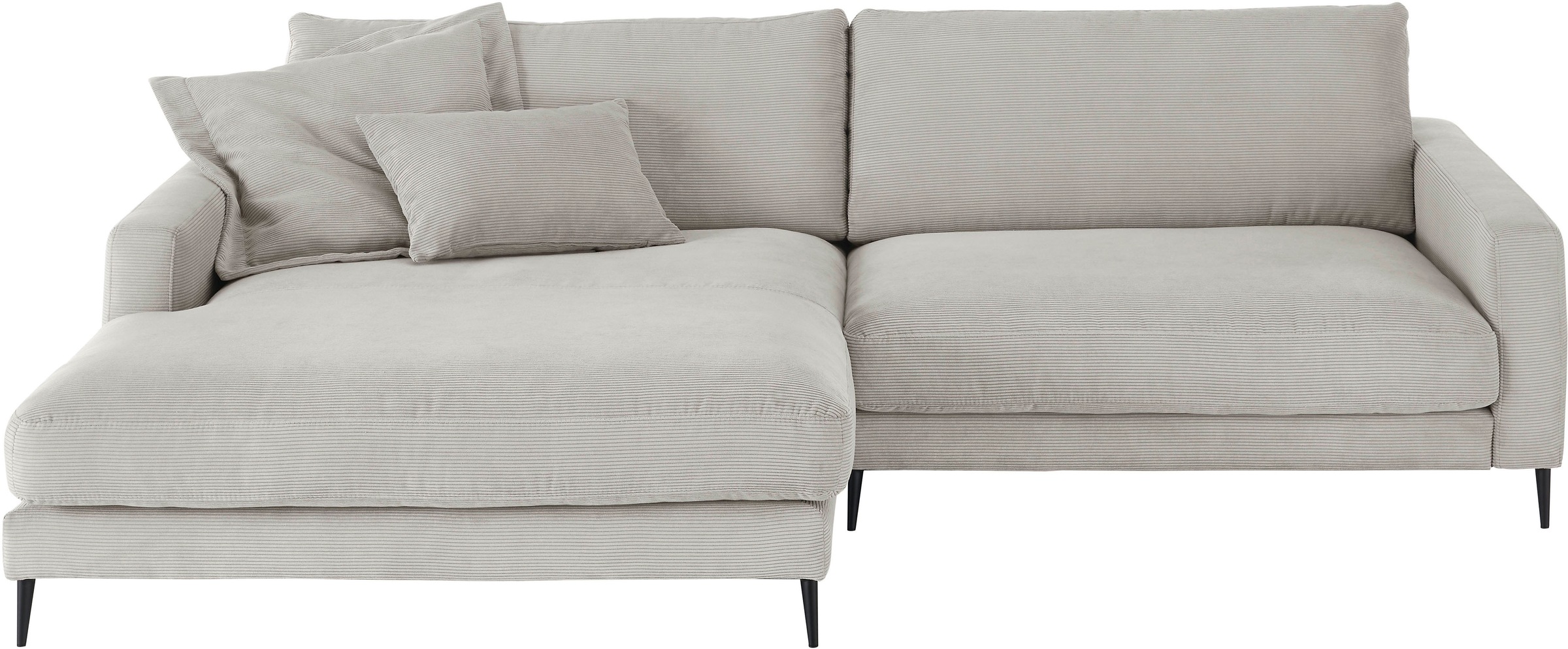 Home affaire Ecksofa "Downtown, B/T/H: 272/190/84 cm L-Form" weicher Sitzko günstig online kaufen