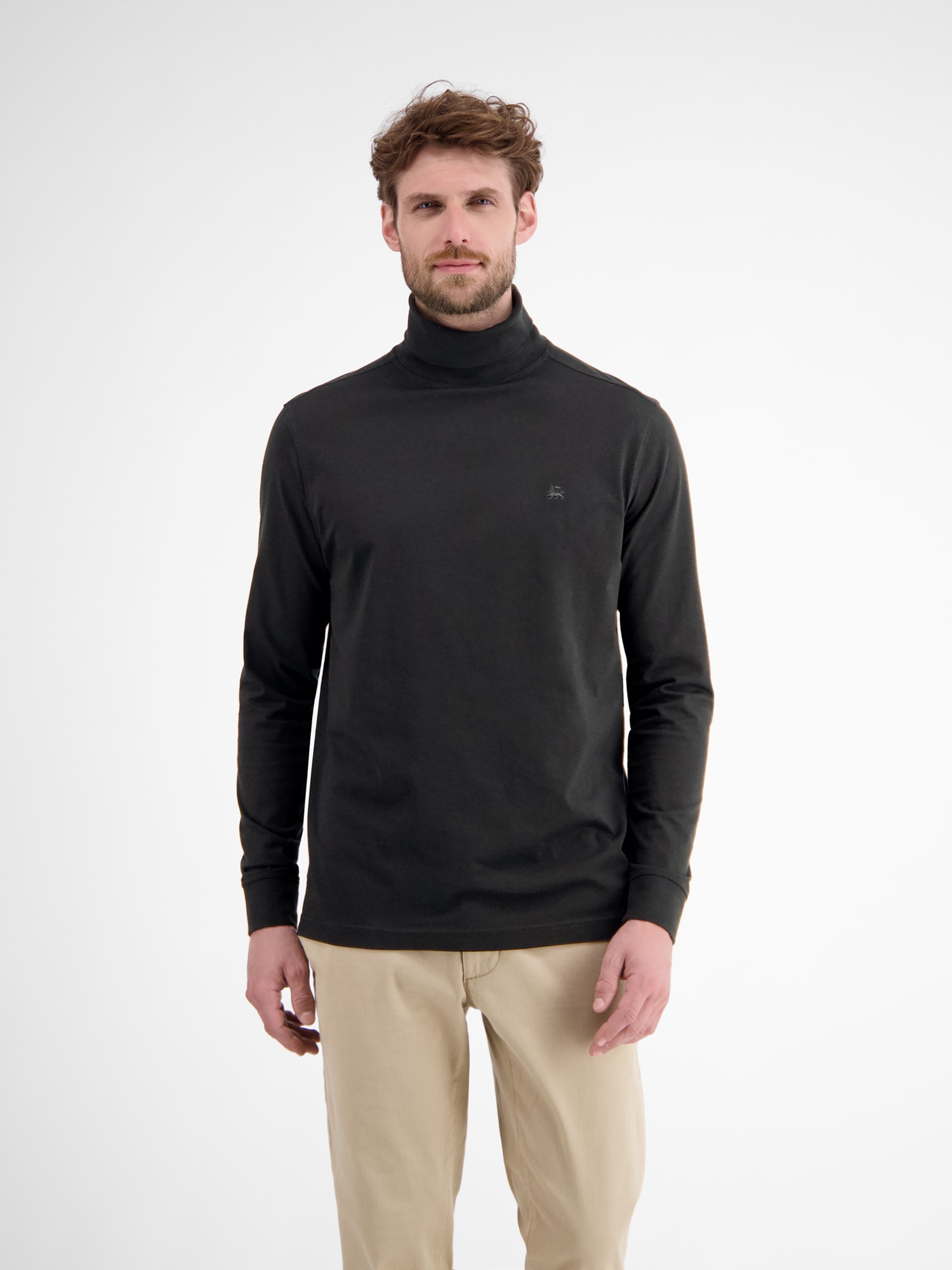 LERROS Sweatshirt "LERROS Rollkragenshirt aus weicher Baumwolle" günstig online kaufen