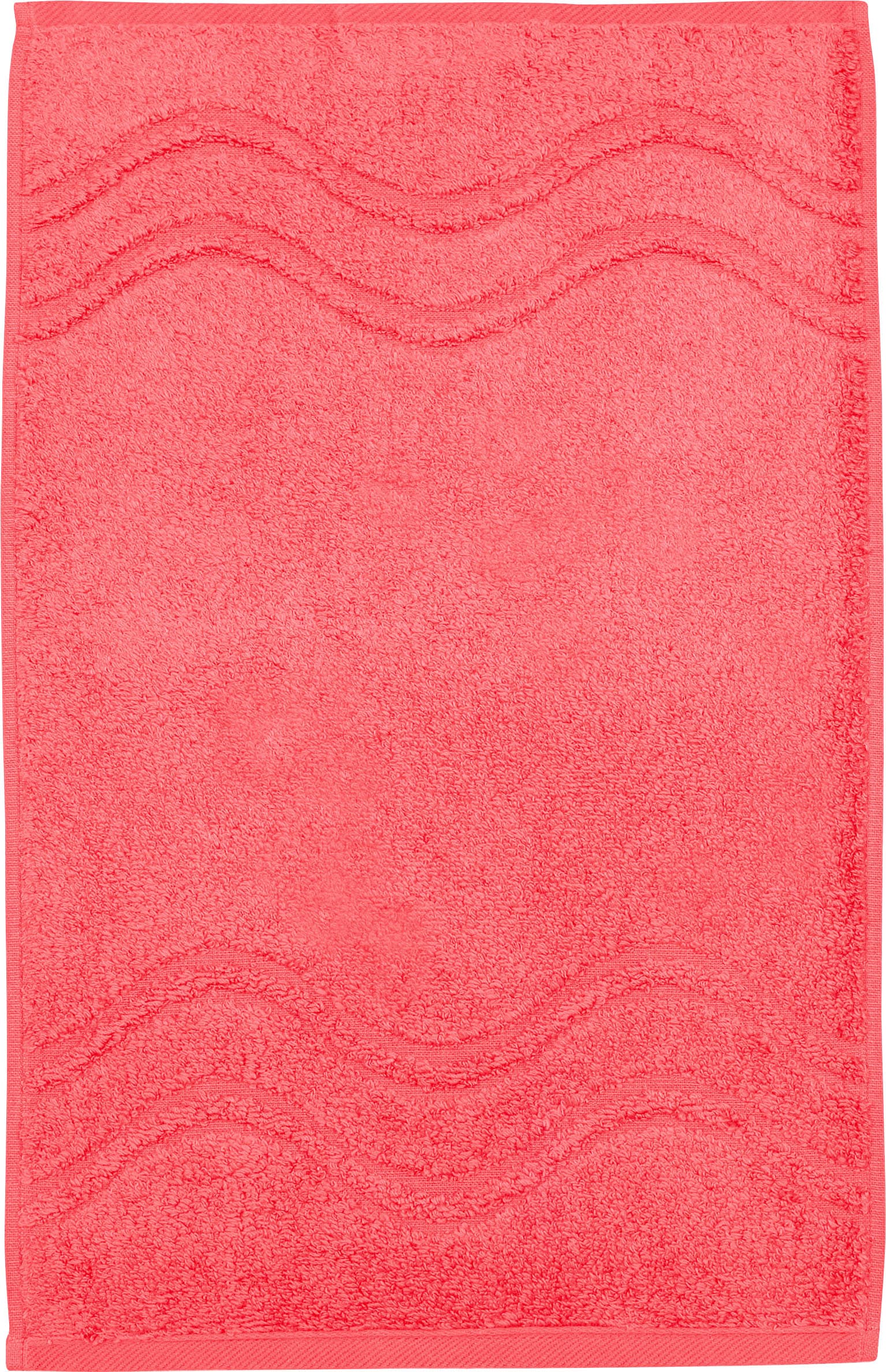 ROSS Gästehandtuch »Cashmere feeling«, (Packung, 6 St.), 100% Baumwolle, mit Wellen-Bordüre, große Farbauswahl