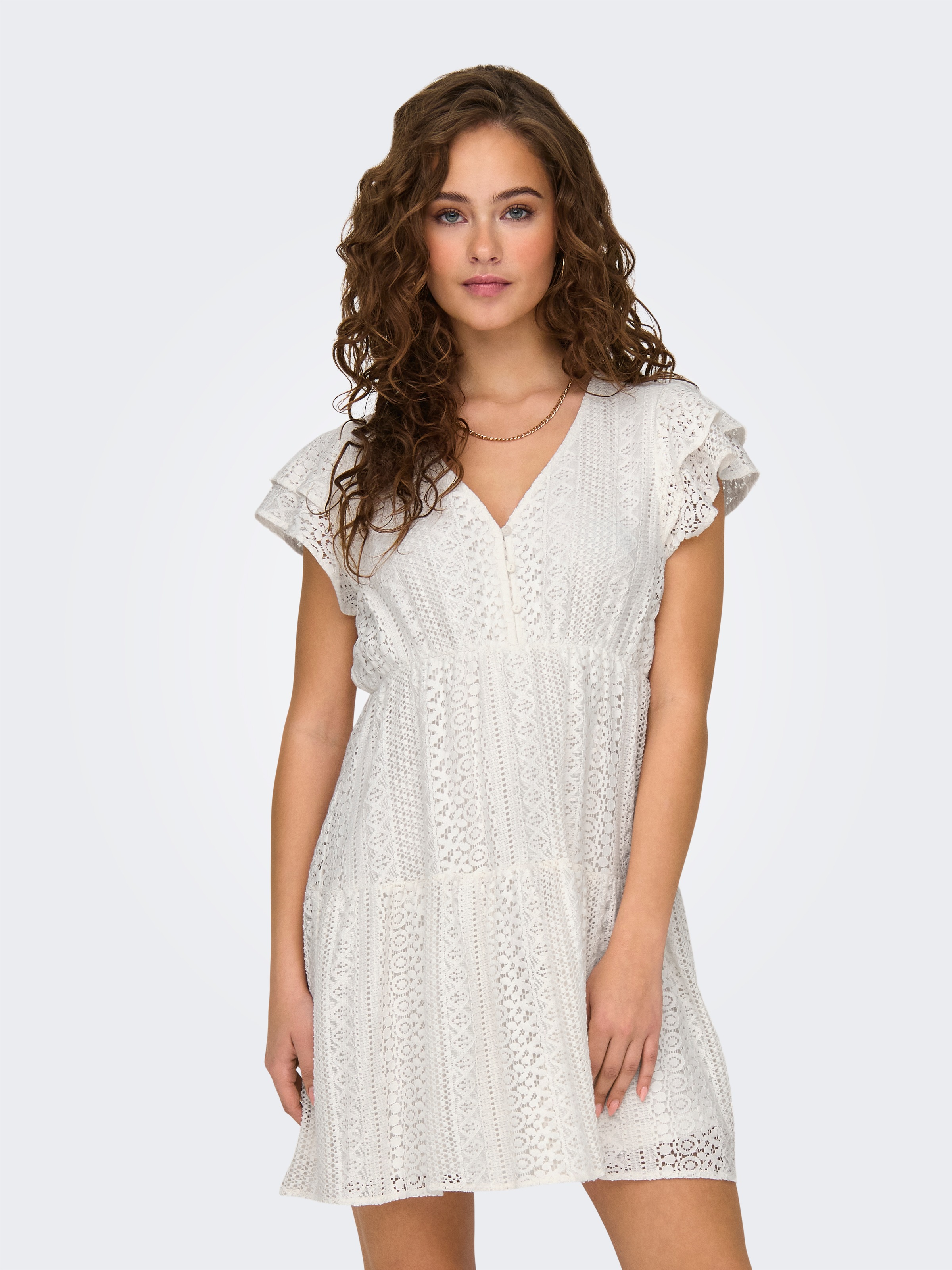 ONLY "ONLHELENA LACE CAPSL DRESS WVN NOOS" Sommerkleid günstig online kaufen