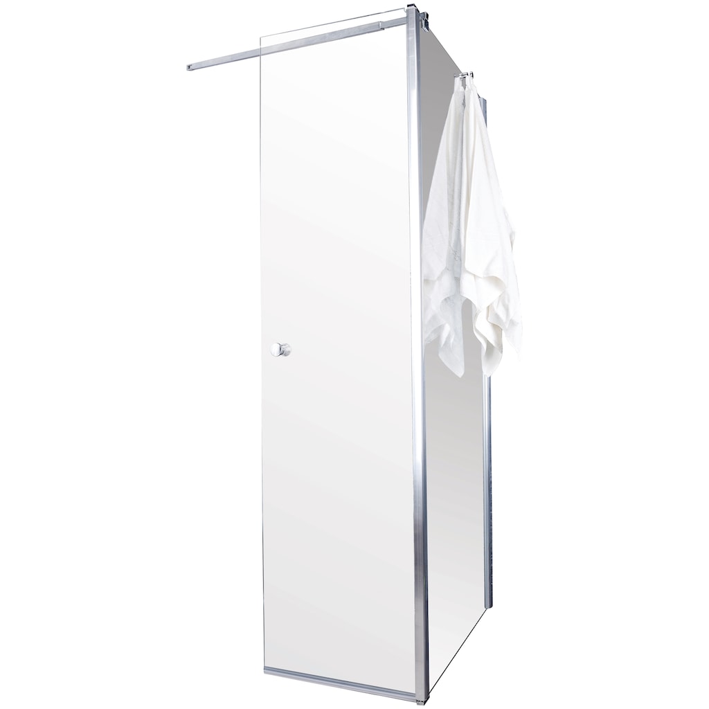 Sanotechnik geteilte Dusch-Flügeltür »Sanoflex Grande«, mit Glasseitenwand