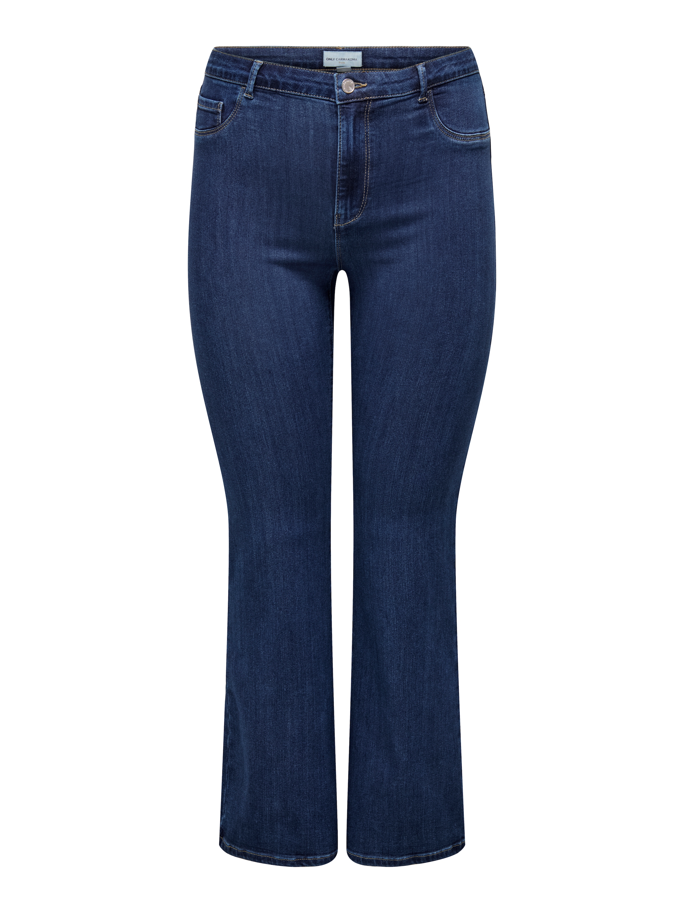 ONLY CARMAKOMA Bootcut-Jeans »CARTHUNDER LIFE MID PUSH UP FLARED DNM«
