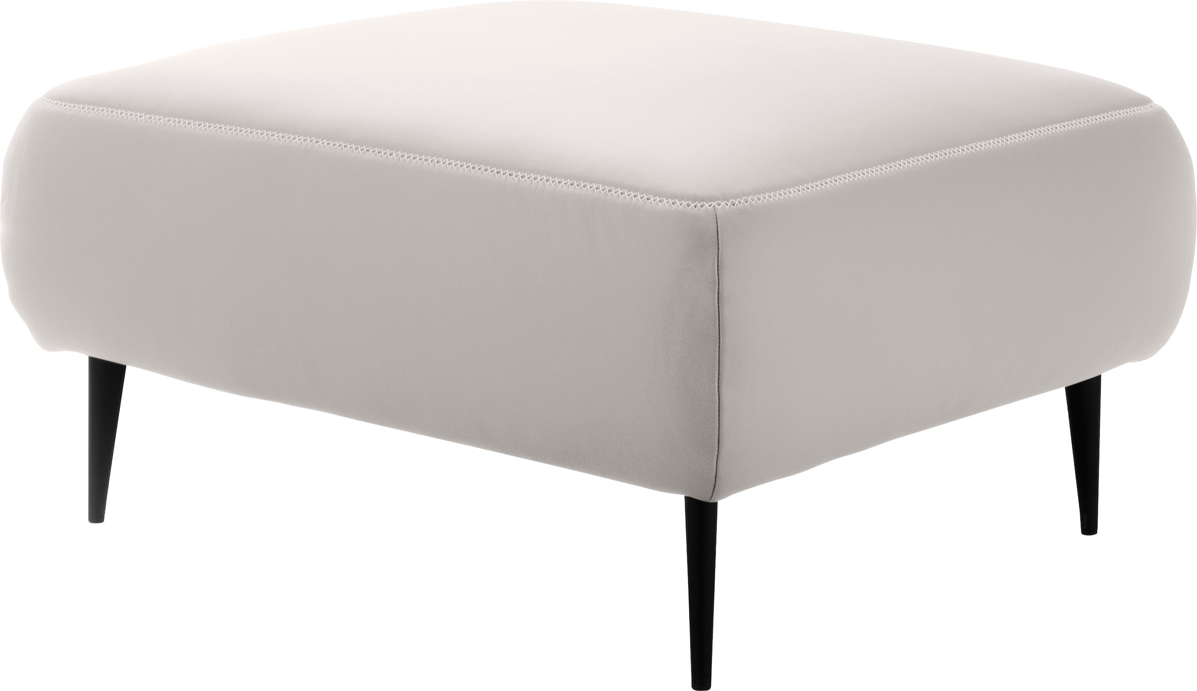 designwerk Hocker »Forma, zeitloser Desighocker mit aktuellem Fuß«, in hochwertiger Verarbeitung & tollem Sitzkomfort