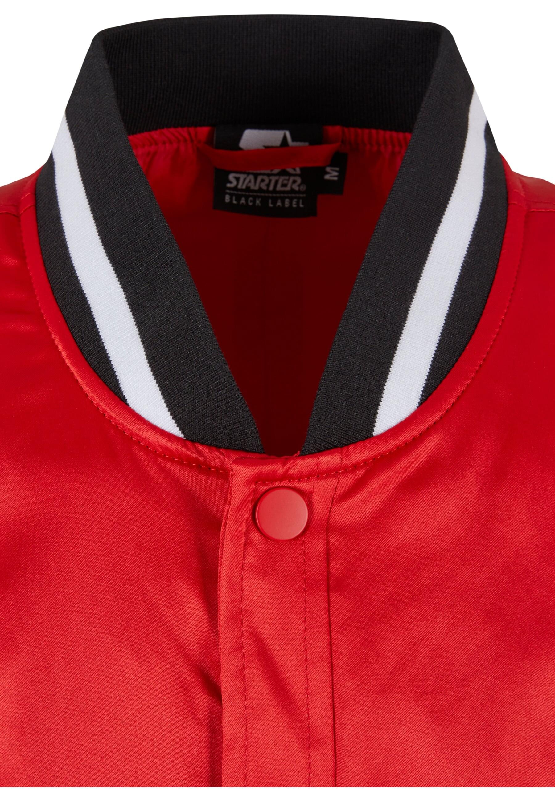 Thumbnail - Starter Black Label Collegejacke "Starter Black Label Herren Starter Satin College Jacket" 1 Stk. tlg. ohne Kapuze