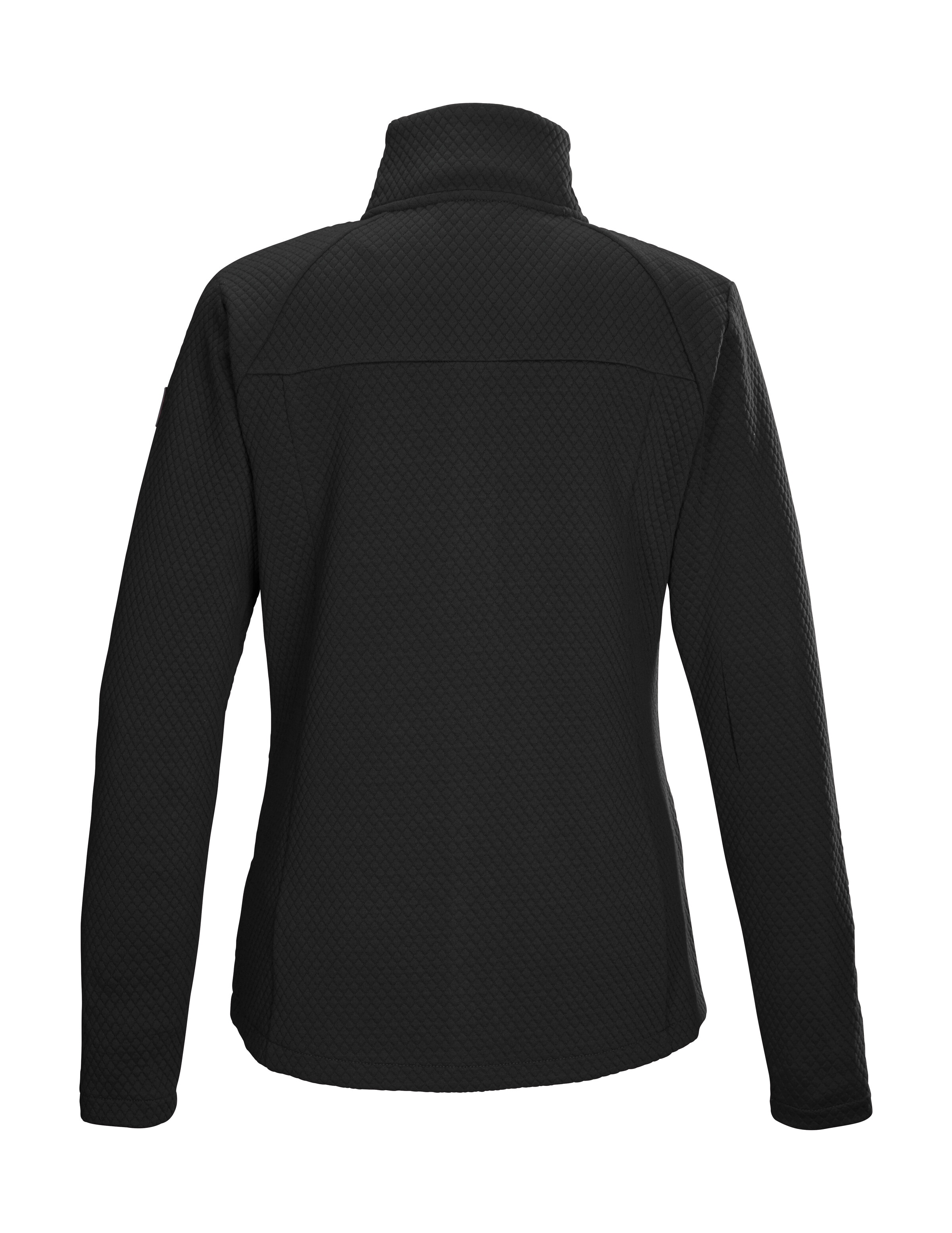 Killtec Strickjacke »KOW 2 WMN FLX JCKT«, Damen Powerstretchjacke mit 2-Wege-Stretch und Kinnschutz.