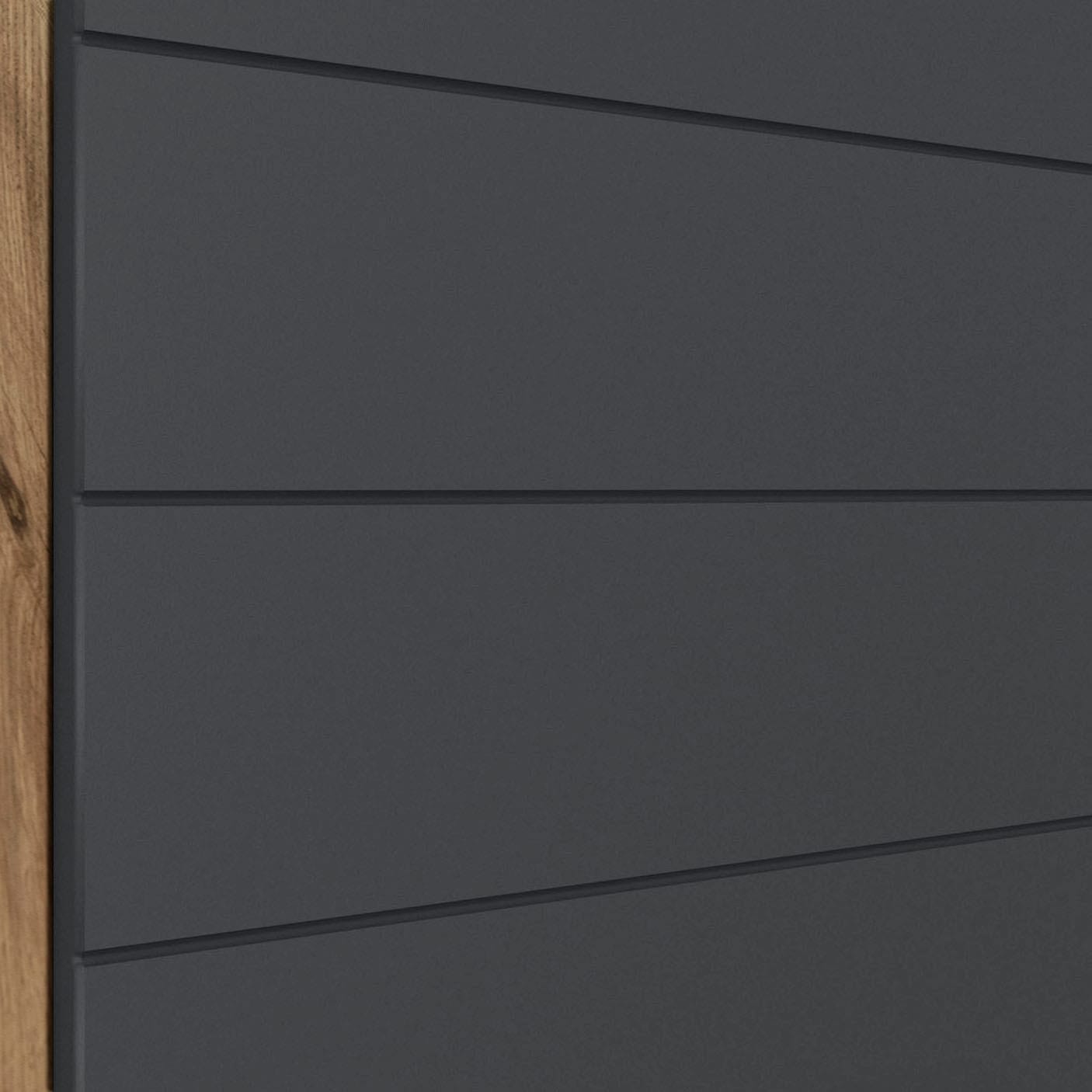 KOCHSTATION Hängeschrank »KS-Luhe«, 60 cm breit, hochwertige MDF-Fronten mit waagerechter Lisene