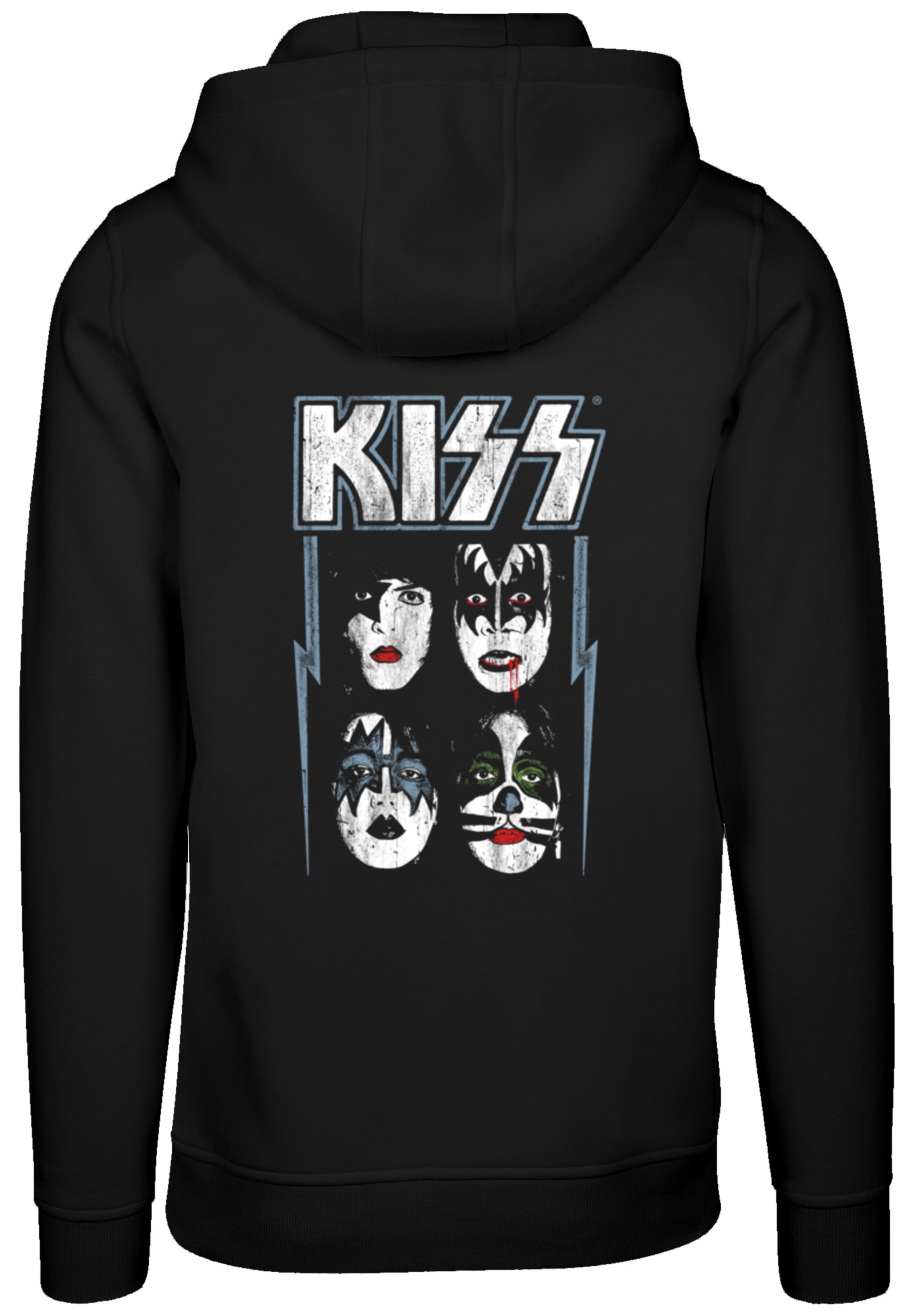 F4NT4STIC Kapuzenpullover »Kiss Rock Music Band Made For Lovin' You«, Premium Qualität, Band, Logo