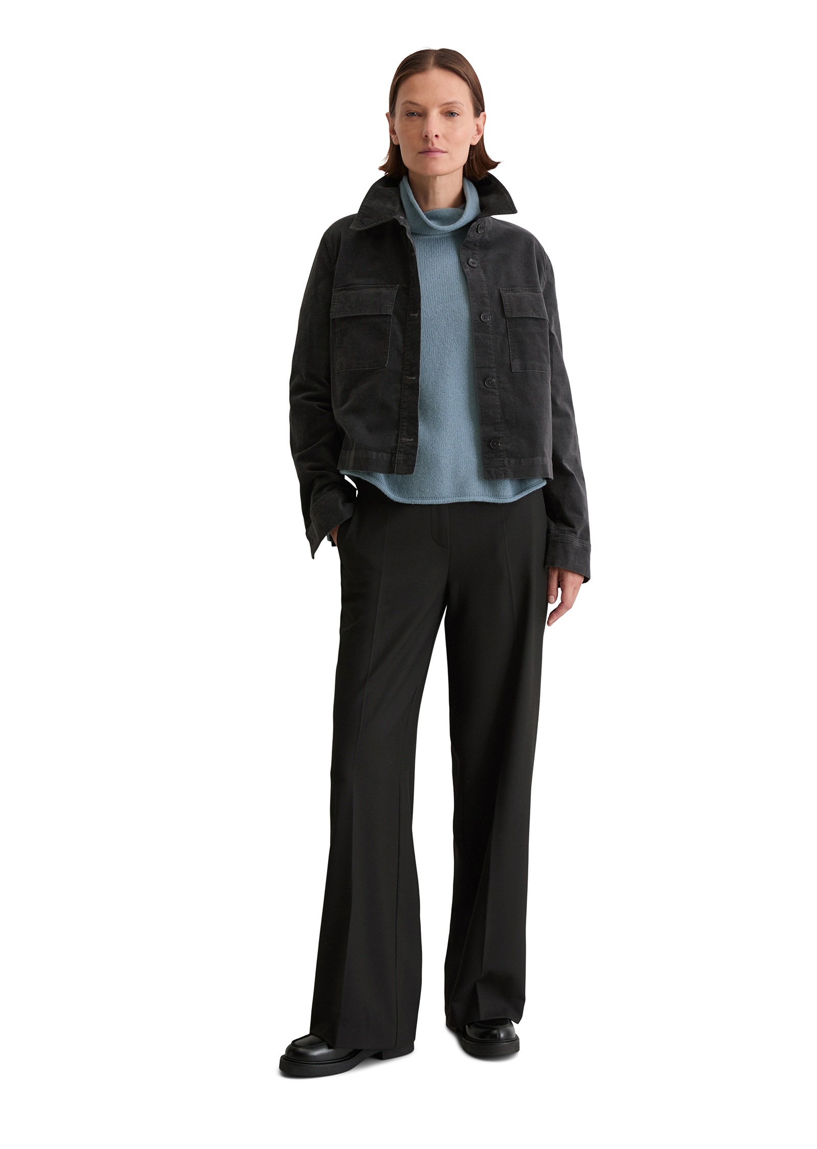 Marc O'Polo Kurzjacke »aus Organic-Cotton-Viskose-Stretch« ohne Kapuze