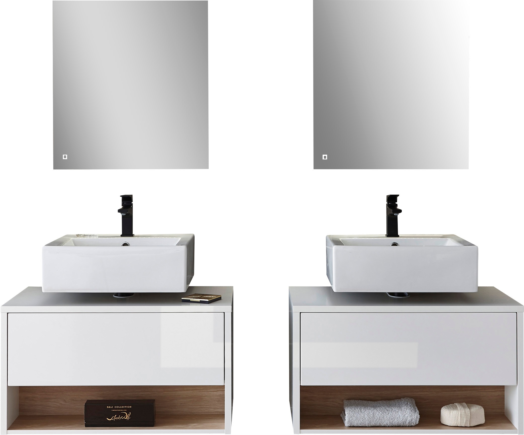 Home affaire Badmöbel-Set "Studio Line, Bad im modernen Design, 6-teiliges günstig online kaufen