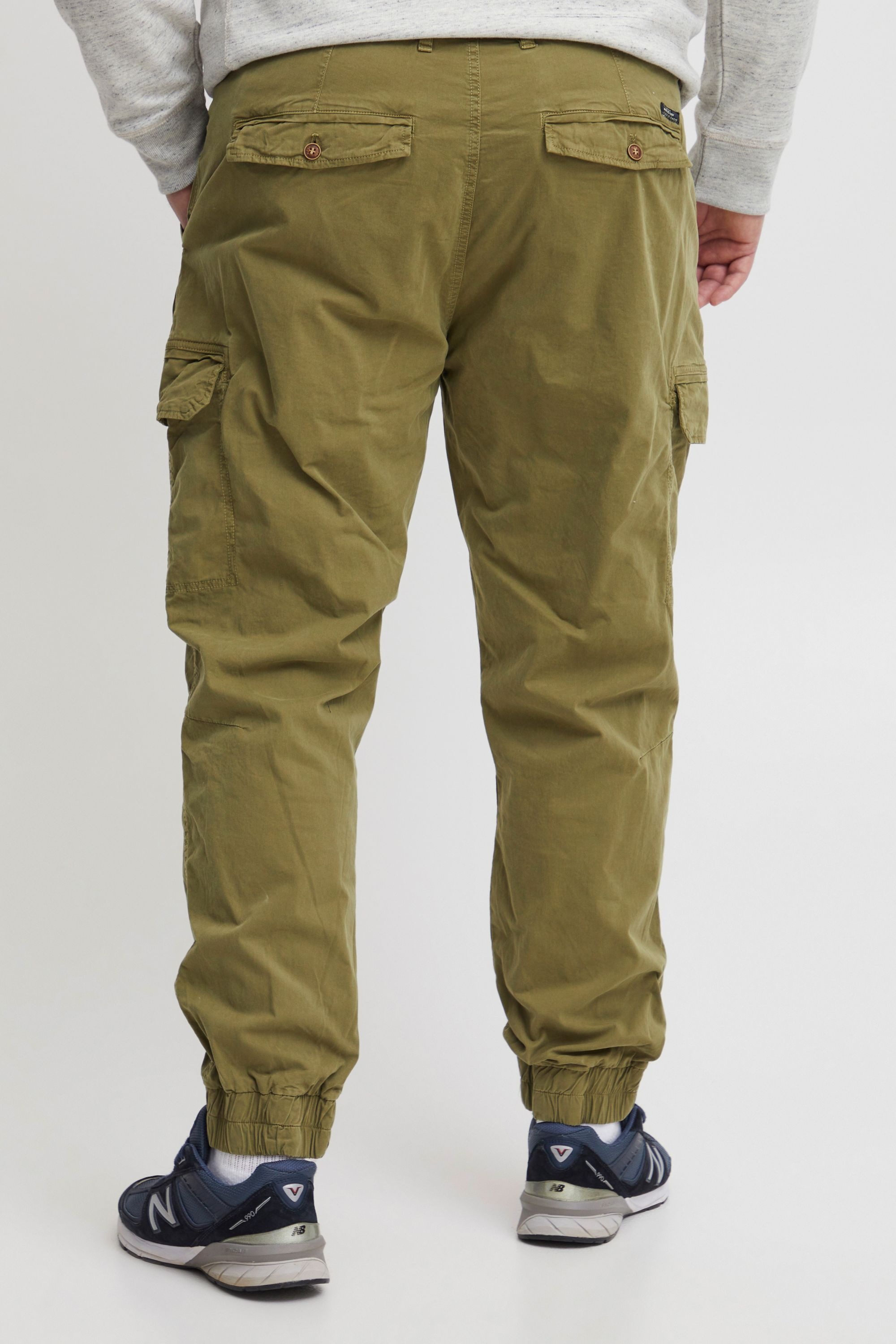 Cargohose BLEND "Cargohose BHNan", Herren, Gr. 46, Länge 34, grün (martini olive), Obermaterial: 98% Baumwolle CO. 2% Elasthan EL., Hosen Cargohose 3