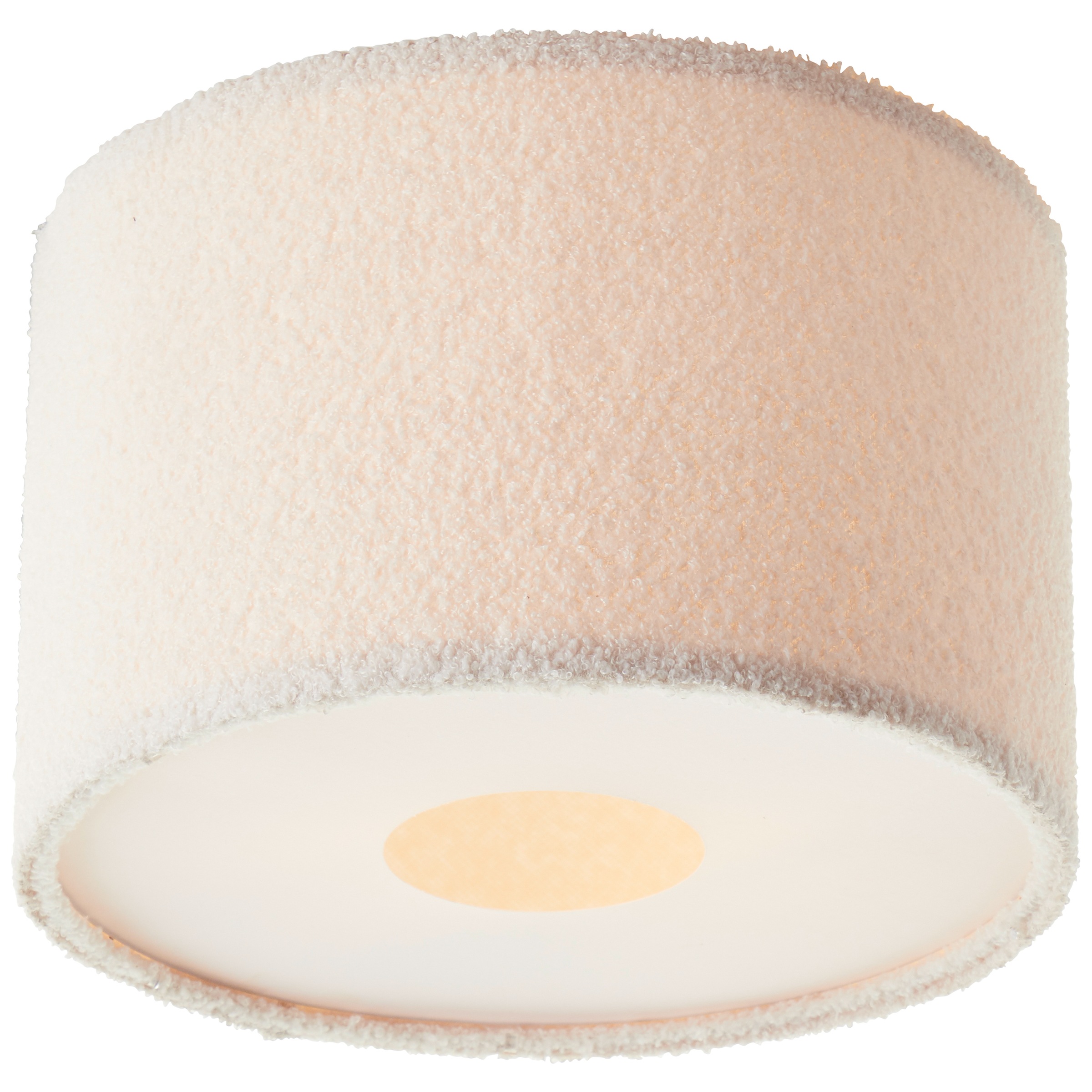 Brilliant Deckenleuchte »Teddy«, 2 flammig, Leuchtmittel E27 | ohne Leuchtmittel, flauschiger Teddystoff, 24 x 35 cm, 2 x E27, Textil, beige