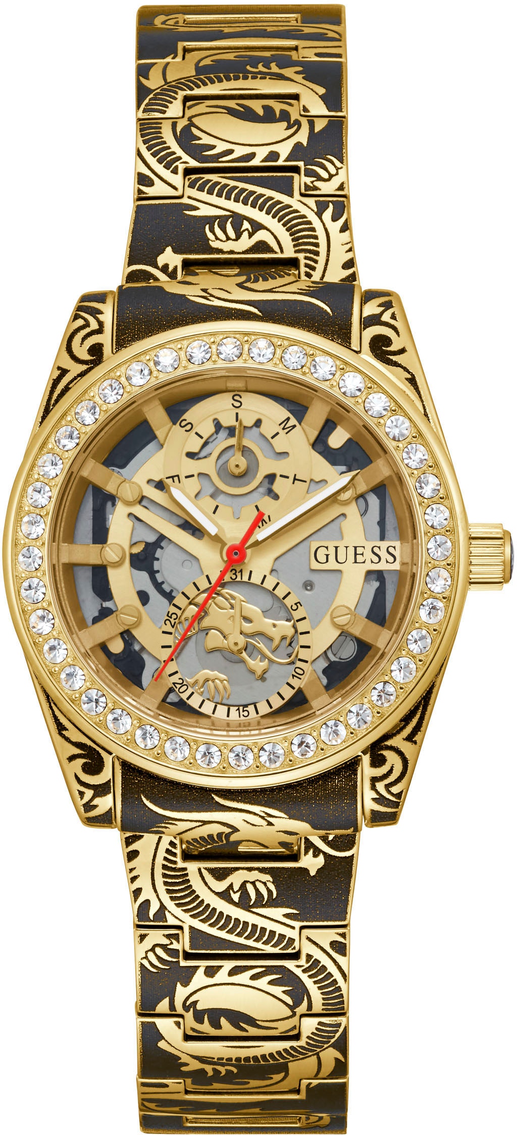 Guess Multifunktionsuhr »GW0647L1«, Armbanduhr, Quarzuhr, Damenuhr